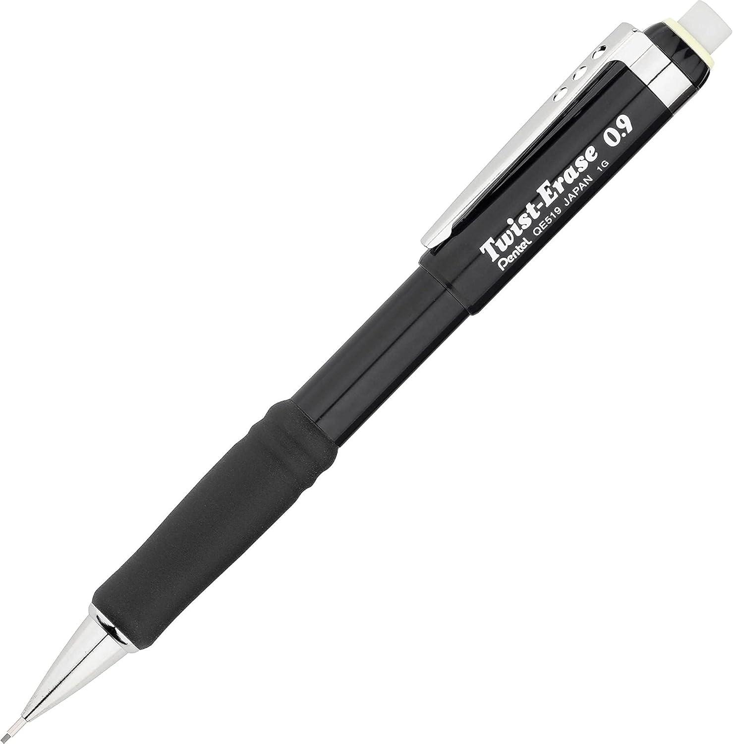 image:imagePentel QE519A TwistErase III Mechanical Pencil 09 mm Black Barrel1