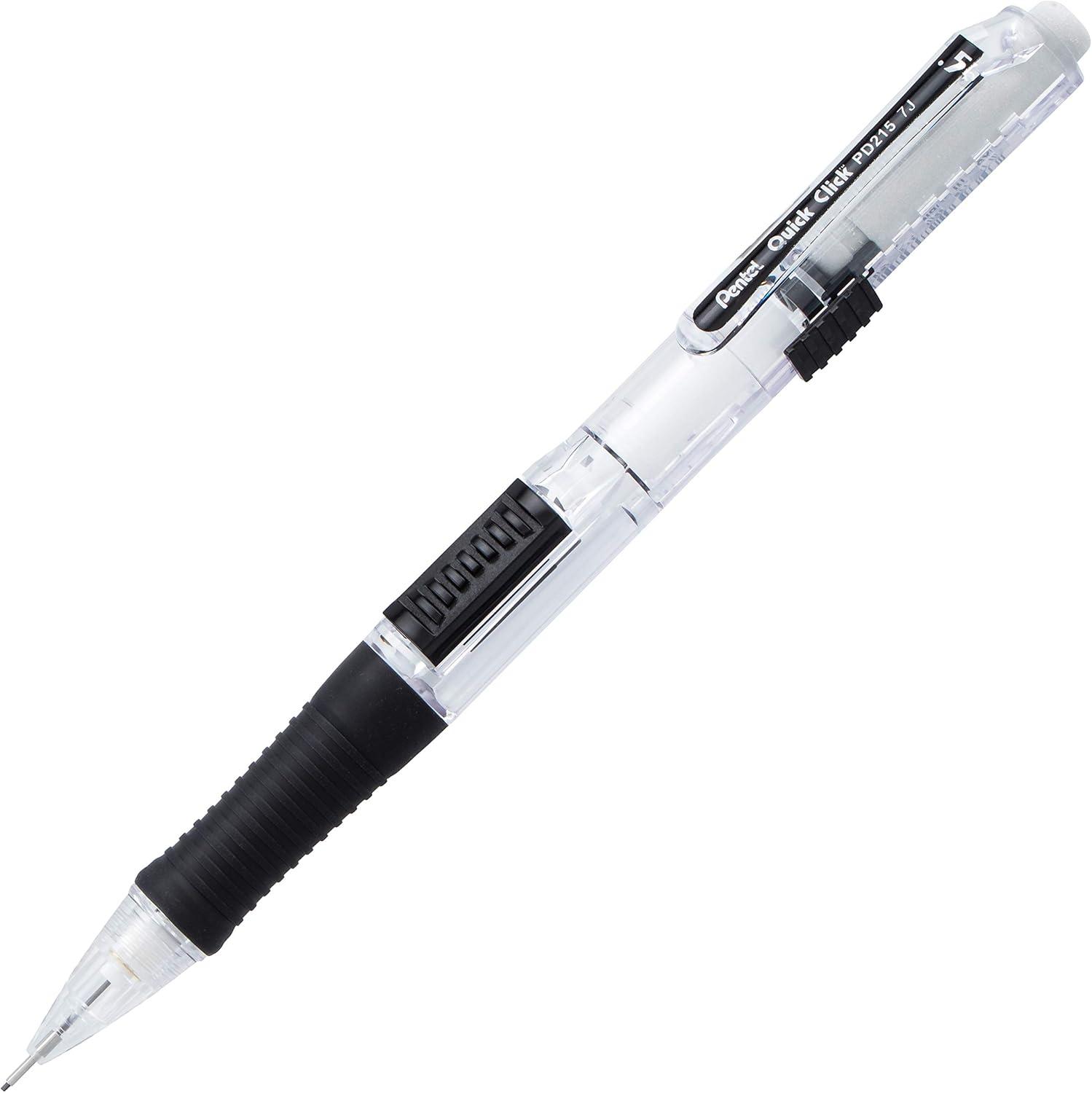image:imagePentel Quick Click Mechanical Pencil 07mm Medium Black Barrel Box of 12 Pencils PD217AAssorted