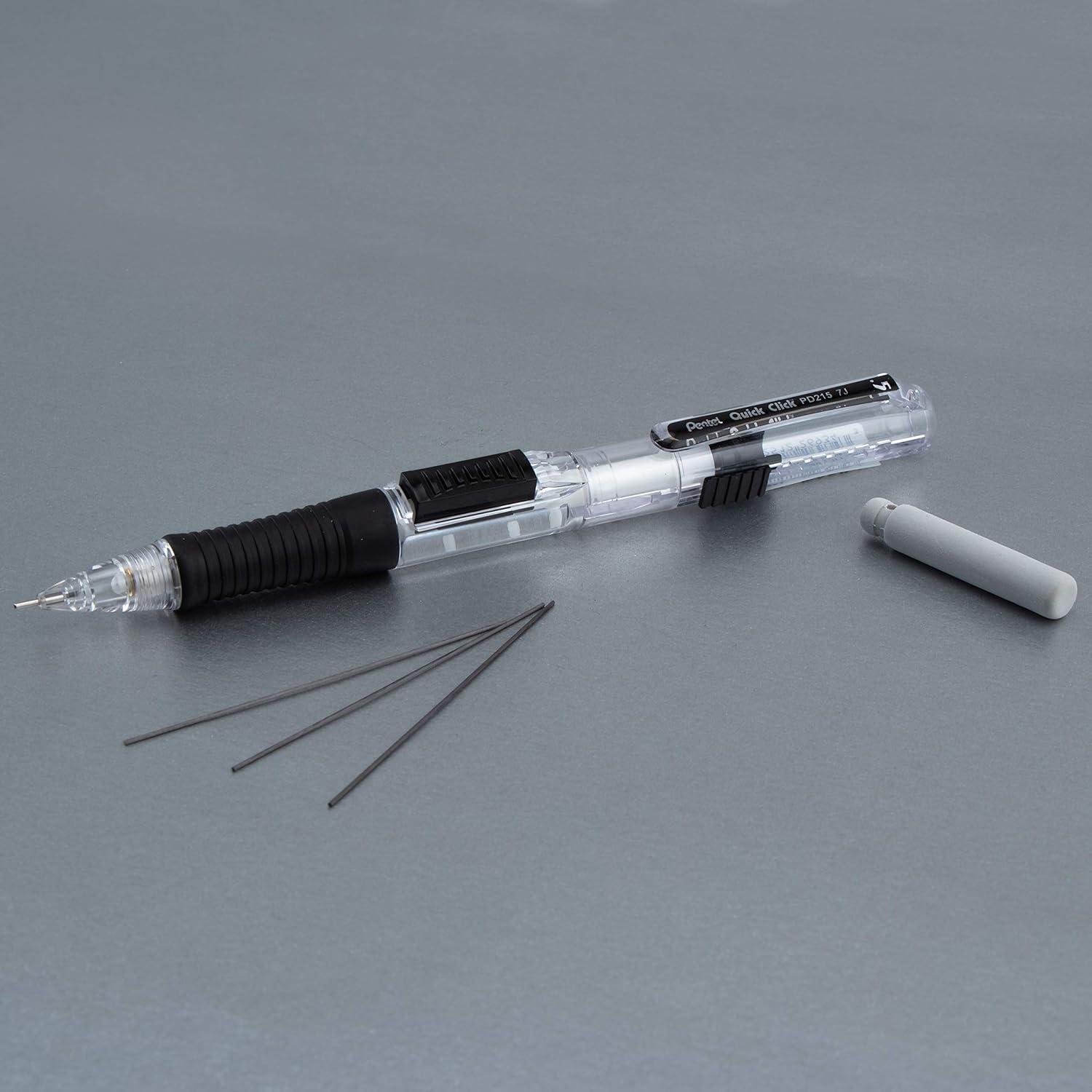 image:imagePentel Quick Click Mechanical Pencil 07mm Medium Black Barrel Box of 12 Pencils PD217ABlack