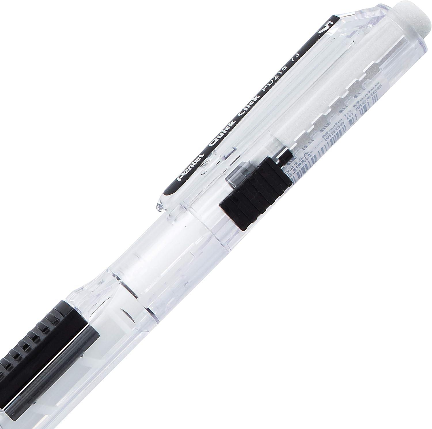 image:imagePentel Quick Click Mechanical Pencil 07mm Medium Black Barrel Box of 12 Pencils PD217ABlack