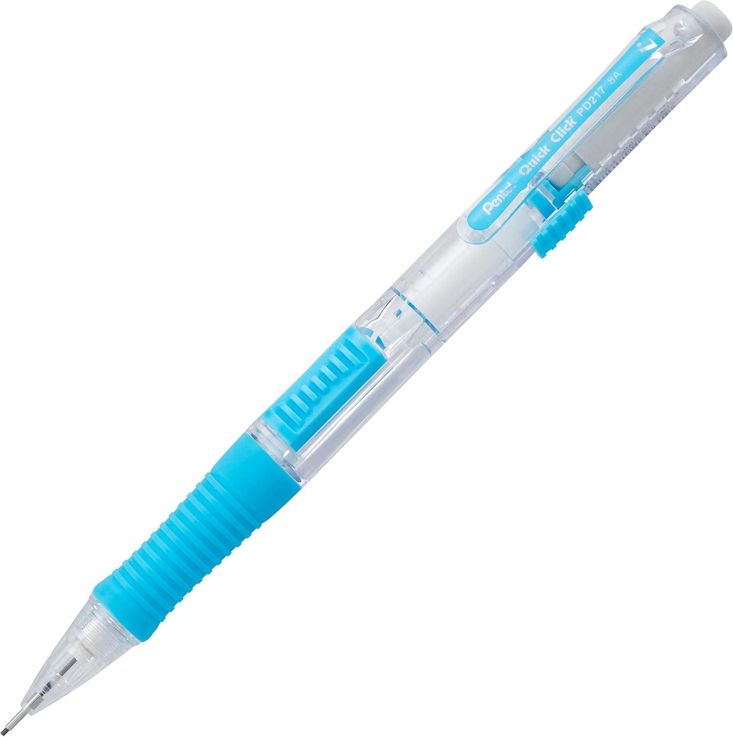 image:imagePentel Quick Click Mechanical Pencil 07mm Medium Black Barrel Box of 12 Pencils PD217ABlue