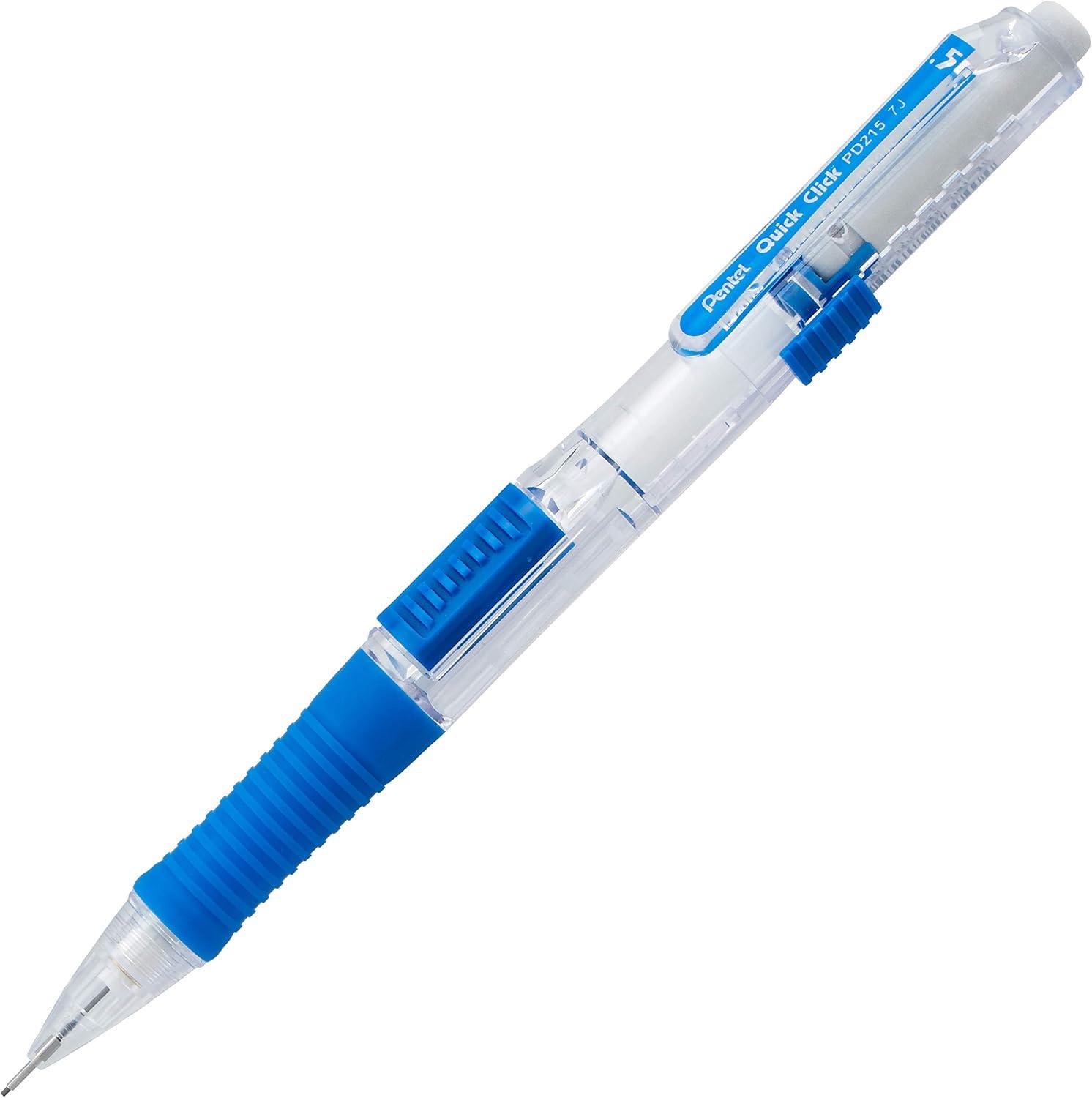 image:imagePentel Quick Click Mechanical Pencil 07mm Medium Black Barrel Box of 12 Pencils PD217ABlue