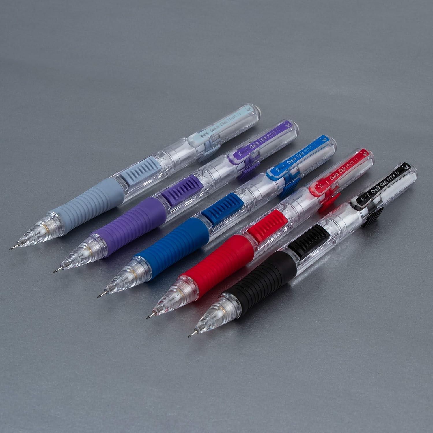 image:imagePentel Quick Click Mechanical Pencil 07mm Medium Black Barrel Box of 12 Pencils PD217AGray