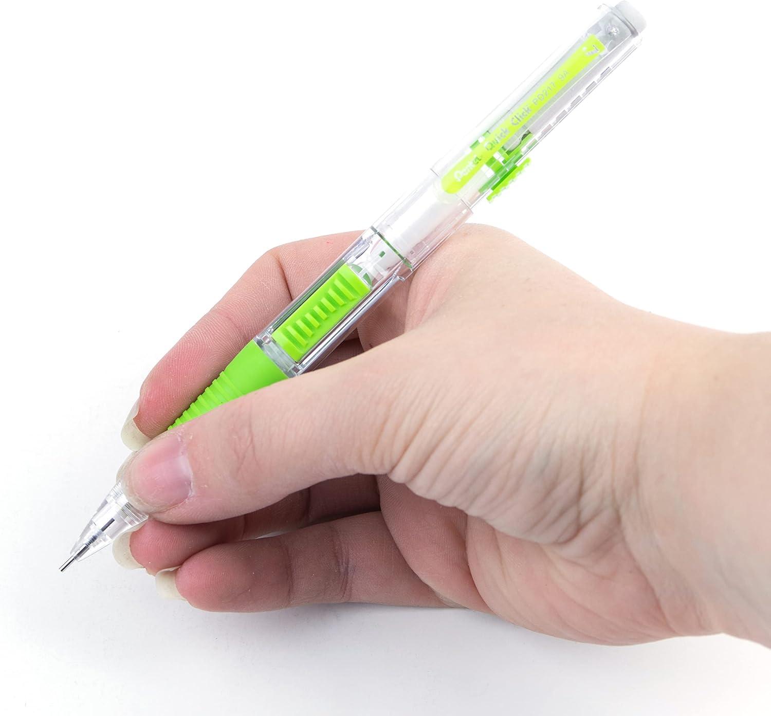 image:imagePentel Quick Click Mechanical Pencil 07mm Medium Black Barrel Box of 12 Pencils PD217AGreen