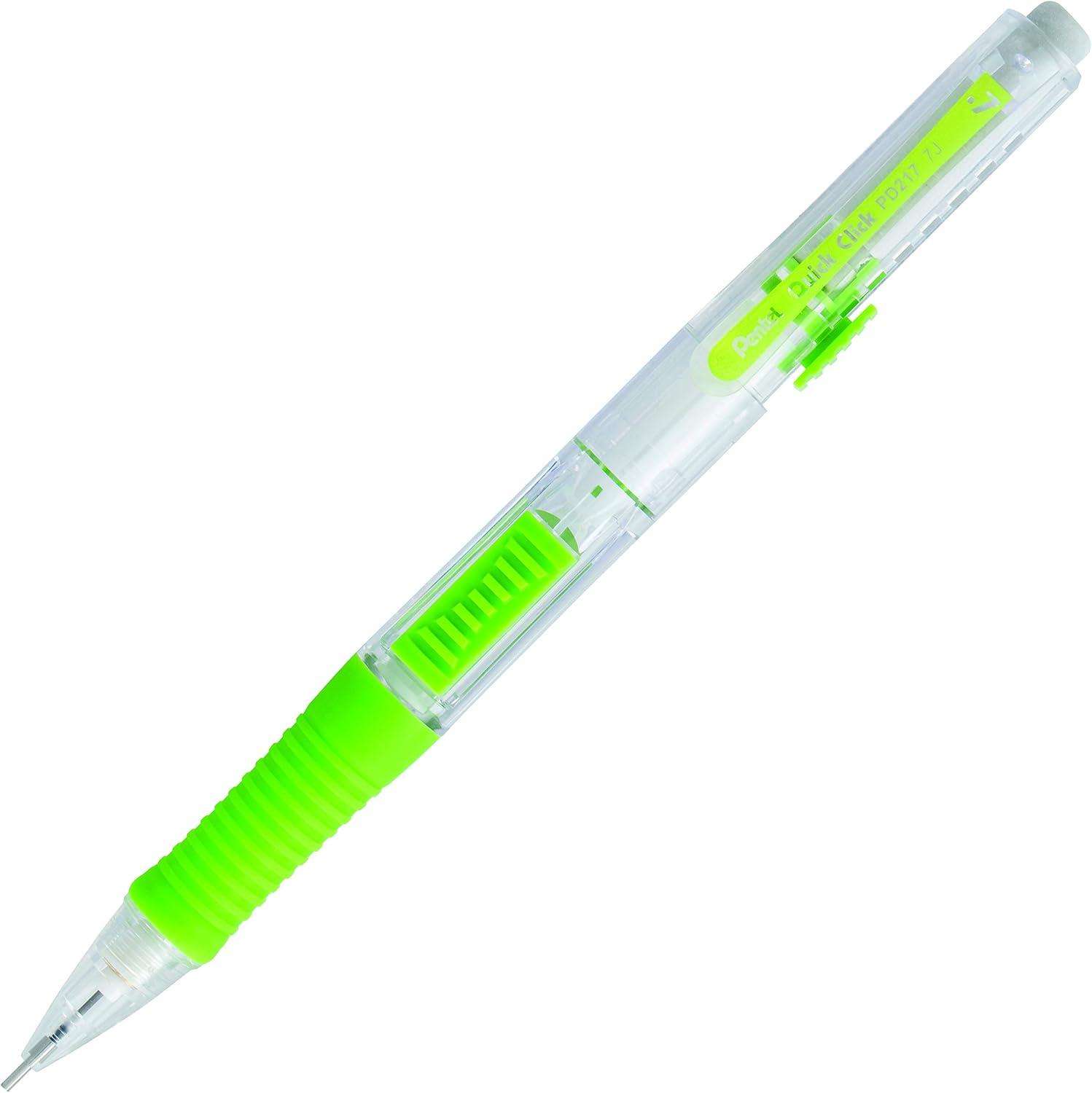 image:imagePentel Quick Click Mechanical Pencil 07mm Medium Black Barrel Box of 12 Pencils PD217AGreen