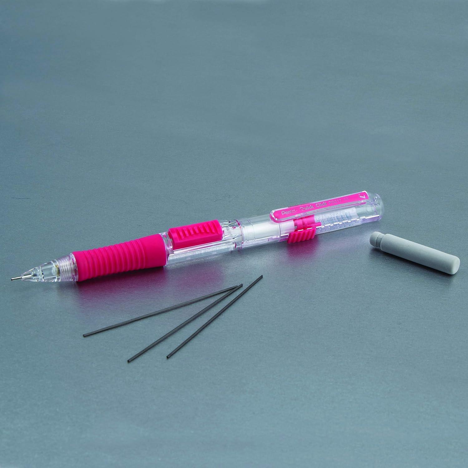 image:imagePentel Quick Click Mechanical Pencil 07mm Medium Black Barrel Box of 12 Pencils PD217APink