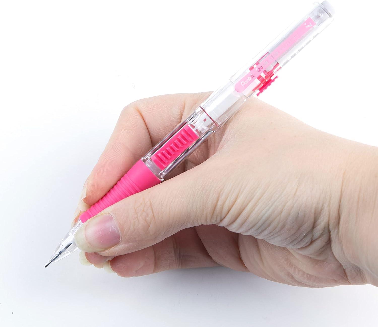 image:imagePentel Quick Click Mechanical Pencil 07mm Medium Black Barrel Box of 12 Pencils PD217APink