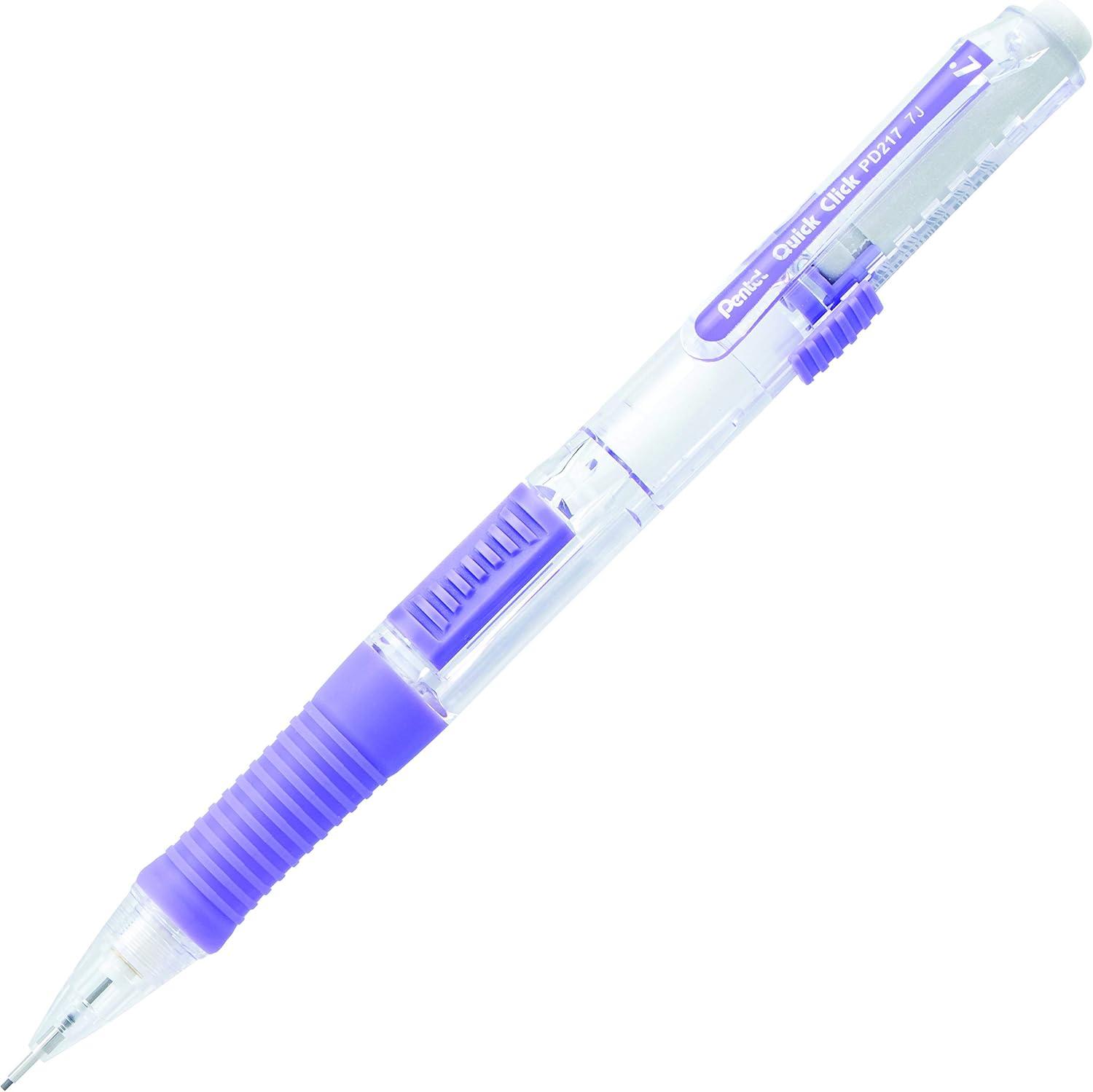 image:imagePentel Quick Click Mechanical Pencil 07mm Medium Black Barrel Box of 12 Pencils PD217AViolet