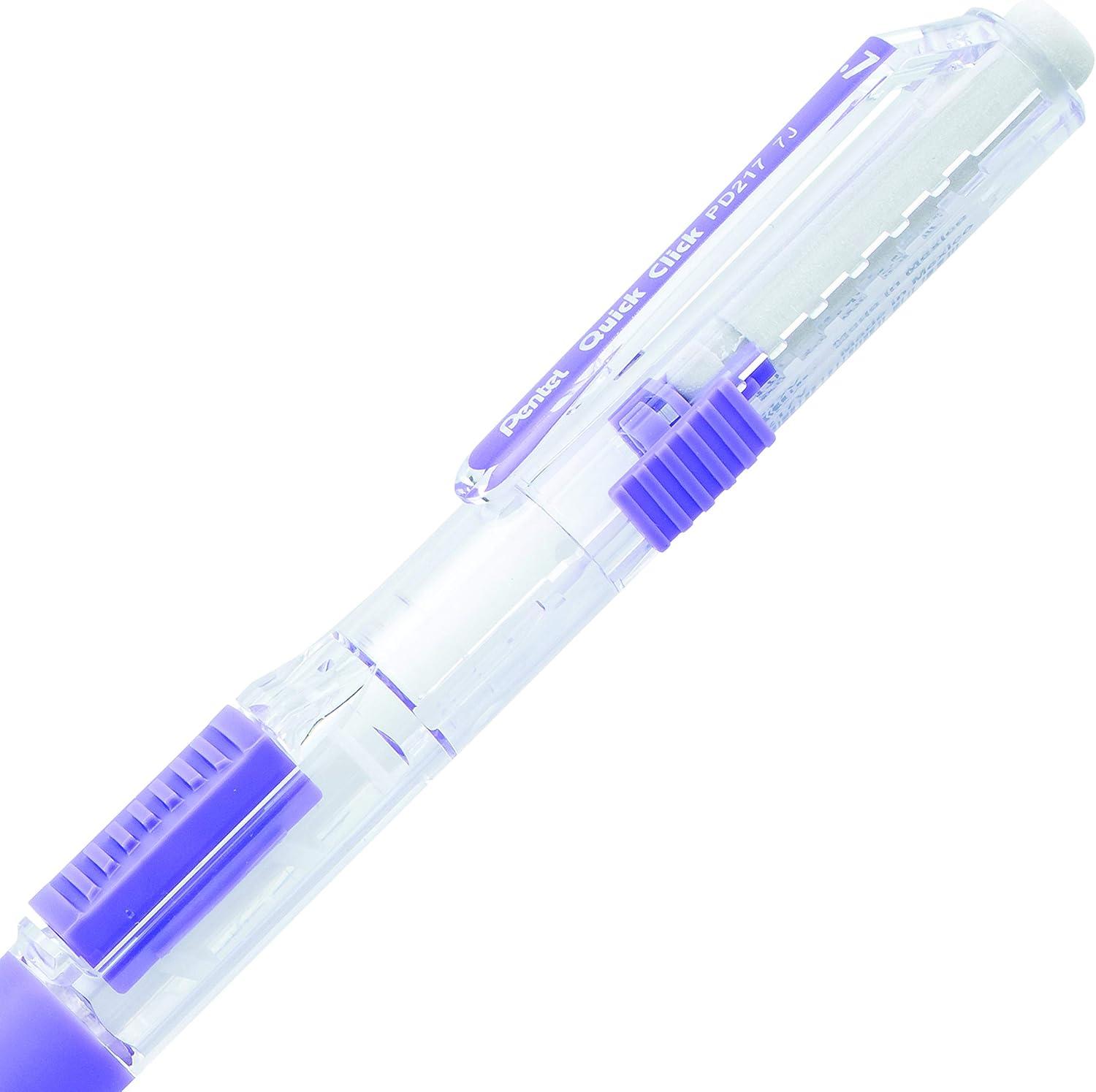 image:imagePentel Quick Click Mechanical Pencil 07mm Medium Black Barrel Box of 12 Pencils PD217AViolet
