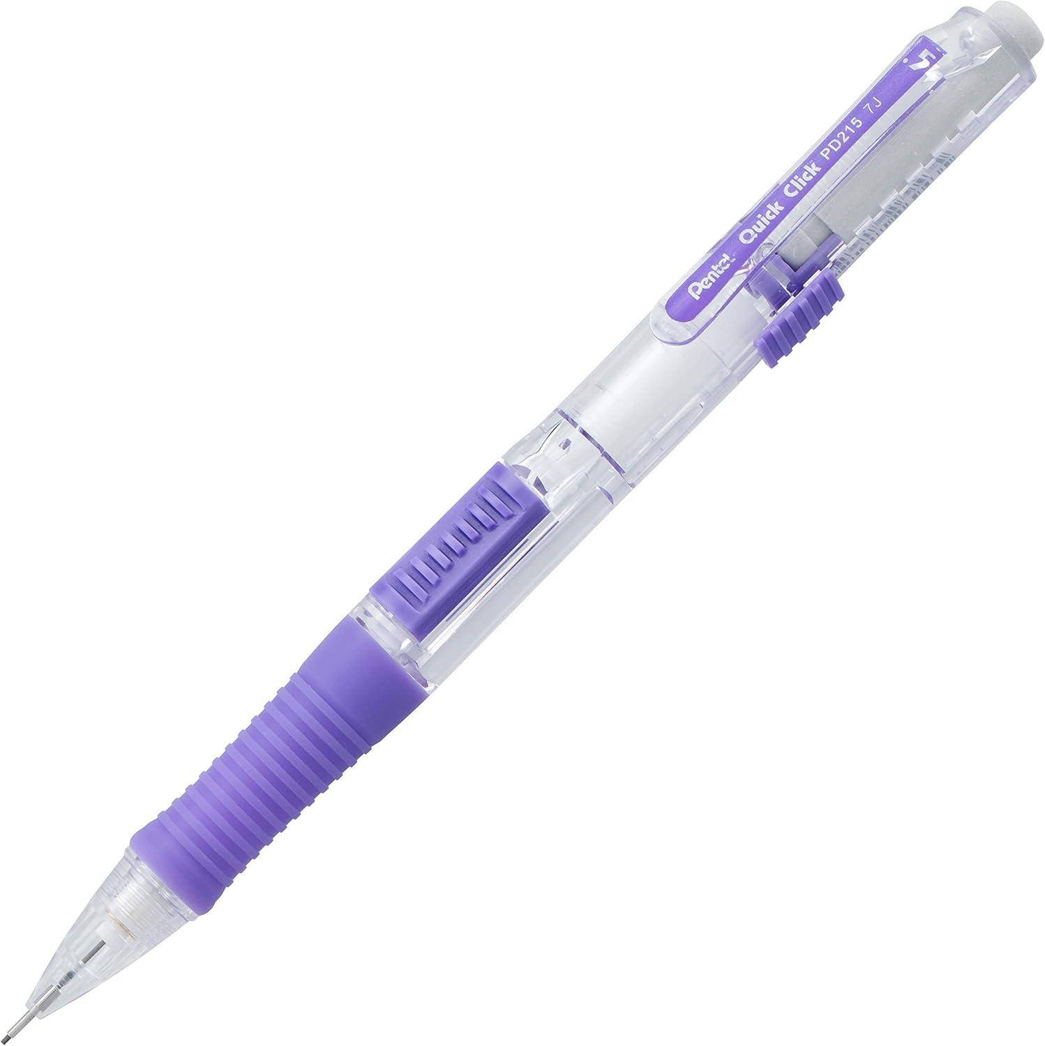 image:imagePentel Quick Click Mechanical Pencil 07mm Medium Black Barrel Box of 12 Pencils PD217AViolet