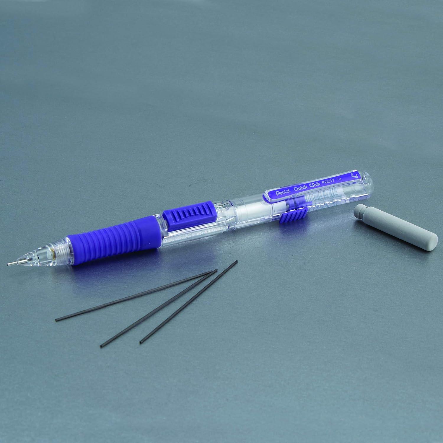 image:imagePentel Quick Click Mechanical Pencil 07mm Medium Black Barrel Box of 12 Pencils PD217AViolet