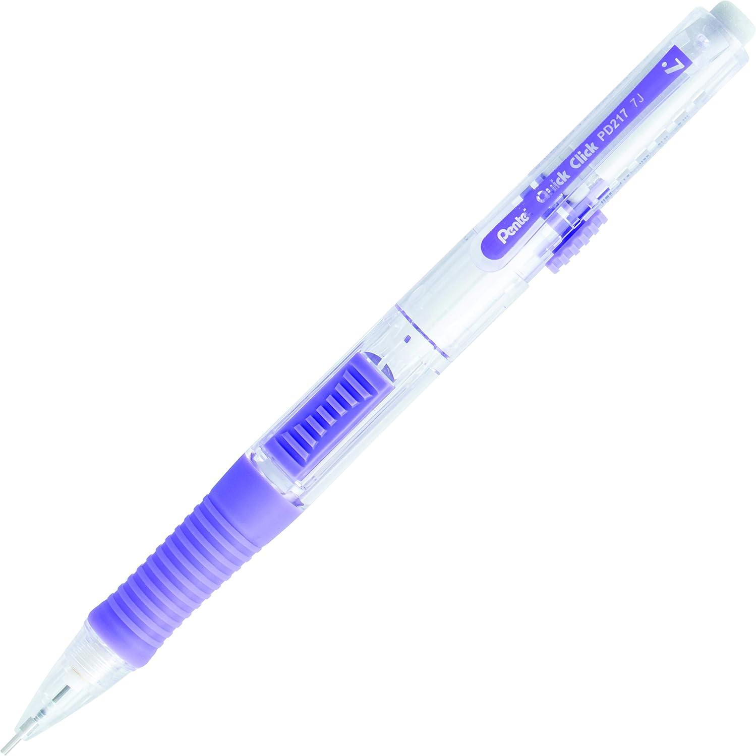 image:imagePentel Quick Click Mechanical Pencil 07mm Medium Black Barrel Box of 12 Pencils PD217AViolet