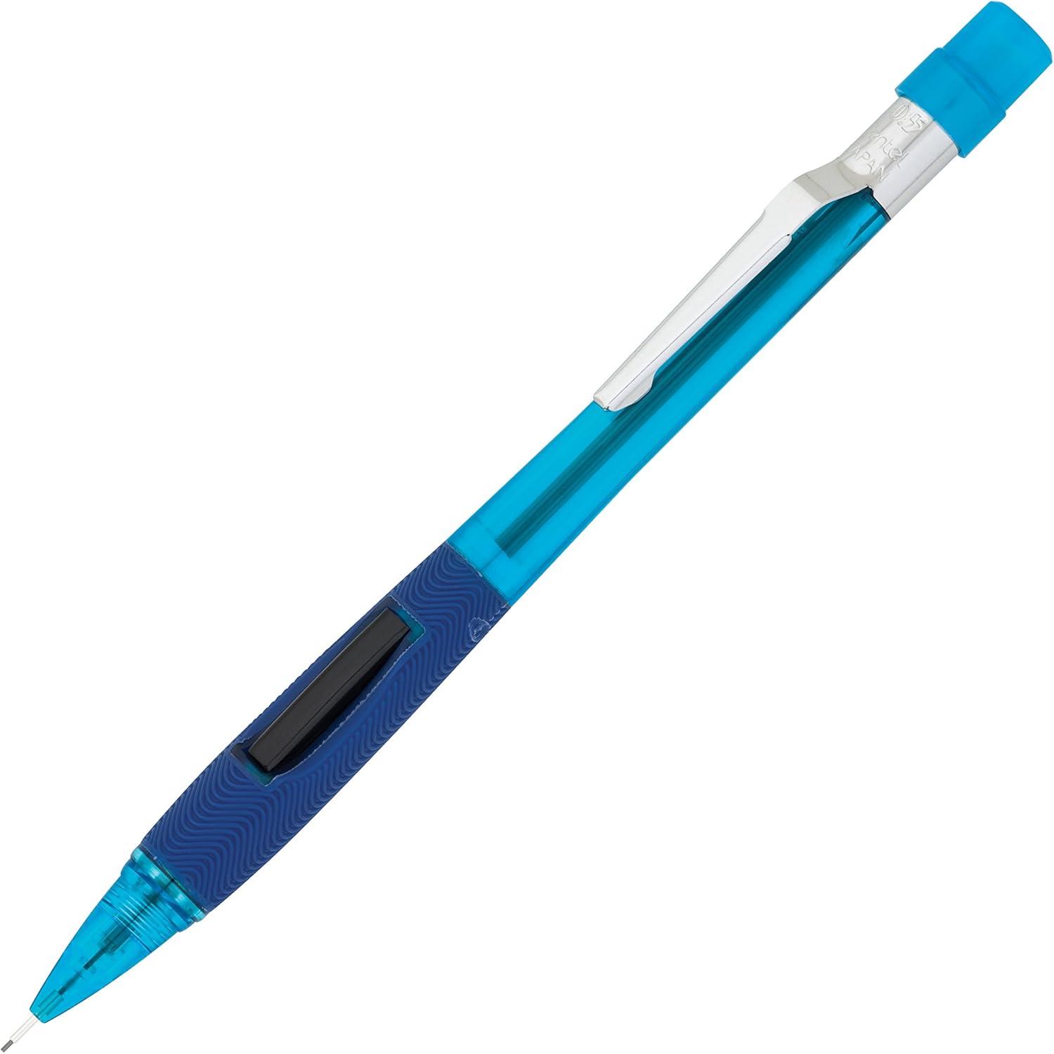 image:imagePentel Quicker Clicker Automatic Pencil 07mm Lead Size Transparent Violet Barrel Box of 12 PD347TVBlue