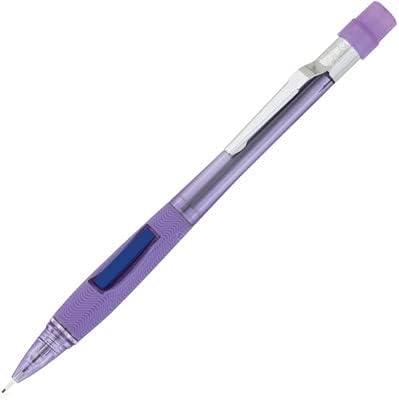 image:imagePentel Quicker Clicker Automatic Pencil 07mm Lead Size Transparent Violet Barrel Box of 12 PD347TVViolet