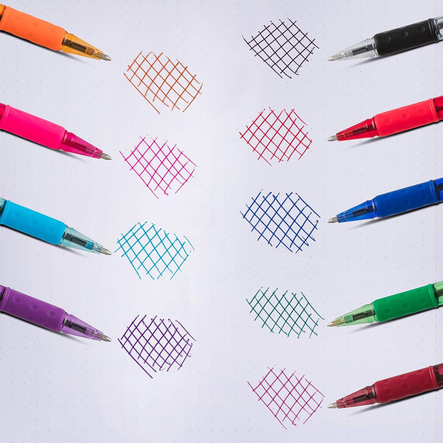 image:imagePentel RSVP Ballpoint Pen 10mm Medium Line Assorted Ink Pack of 8 BK91CRBP8MBlack