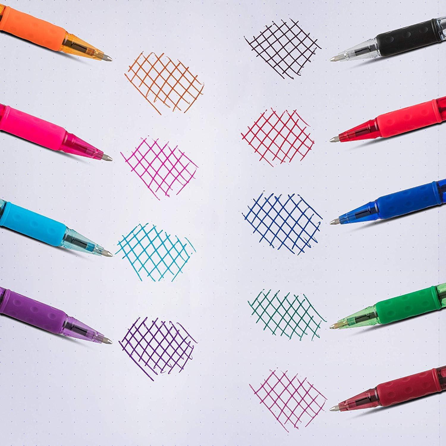 image:imagePentel RSVP Ballpoint Pen 10mm Medium Line Assorted Ink Pack of 8 BK91CRBP8MViolet Ink