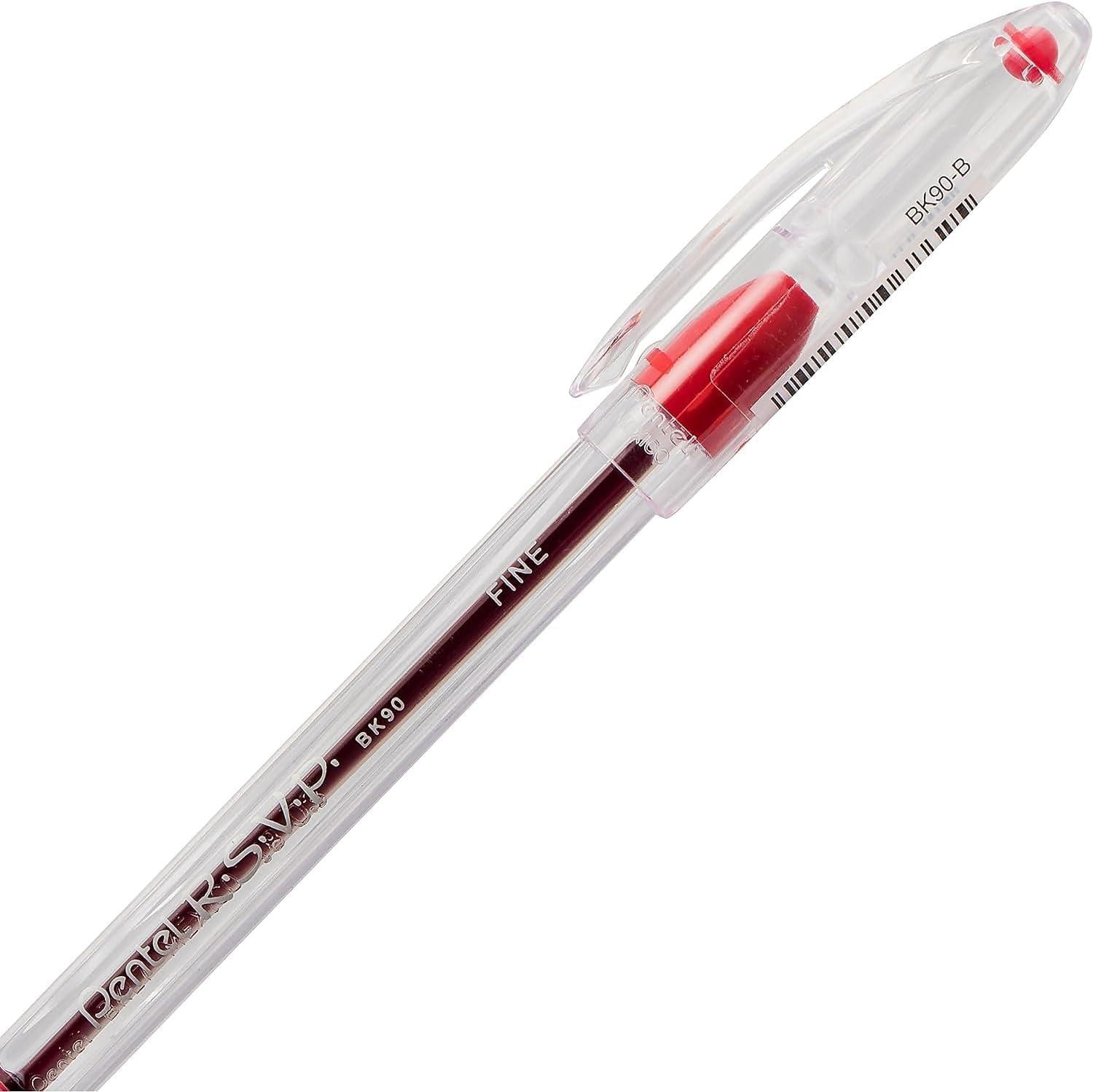 image:imagePentel RSVP Ballpoint Pen Fine Line 07mm Assorted Ink Pack of 5 BK90BP5MAssorted