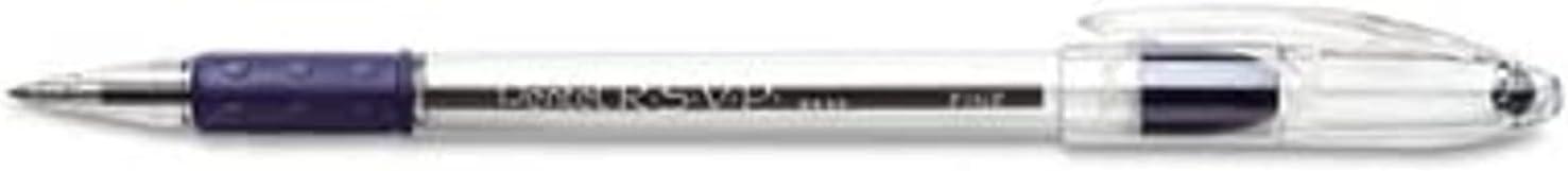 image:imagePentel RSVP Ballpoint Pens 07mm Fine Point 6 Black amp 6 Blue Ink Pentel Pens Pack of 12
