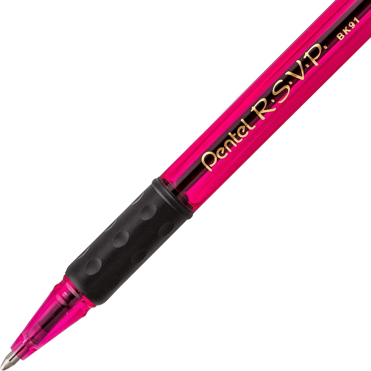 image:imagePentel RSVP RazzleDazzle Ballpoint Pen 10mm Medium Line Black Ink Pack of 5 BK91RDBP5MMulticolor