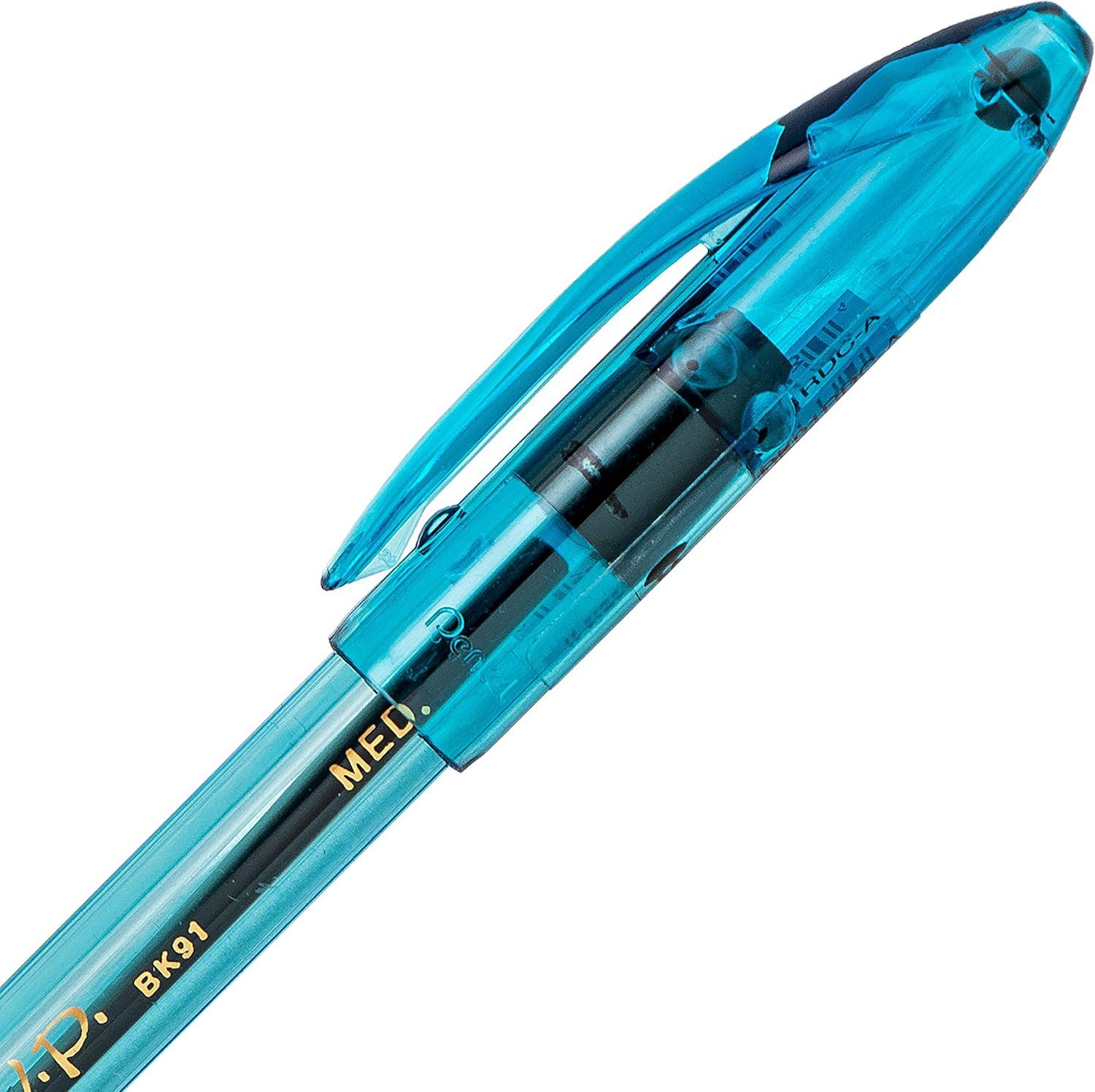image:imagePentel RSVP RazzleDazzle Ballpoint Pen 10mm Medium Line Pink Barrel Black Ink Box of 12 BK91RDPABlue