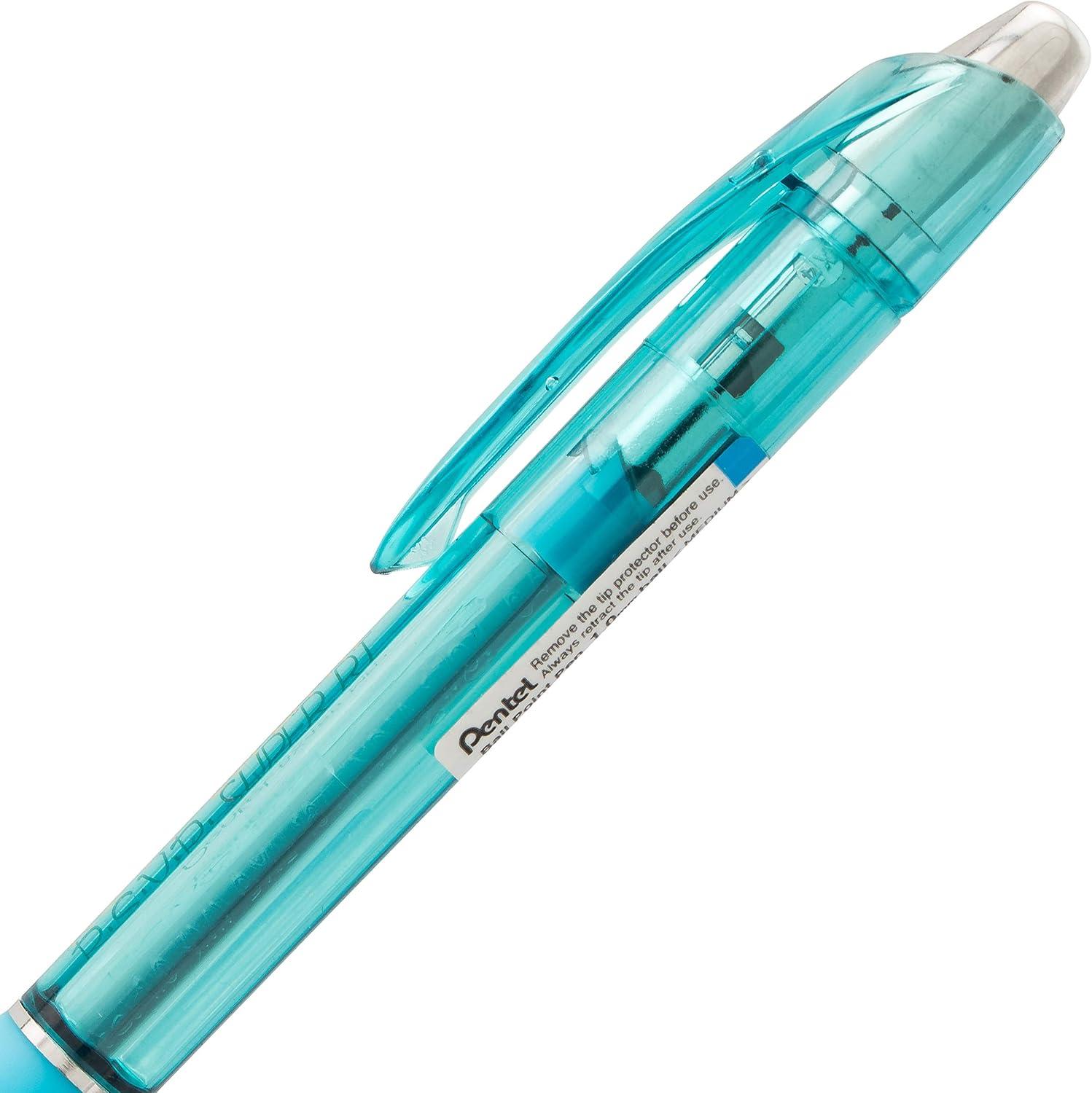image:imagePentel RSVP Super RT Ballpoint Pen 07mm Fine Line Assorted Ink Pack of 4 BX477BP4M1Blue