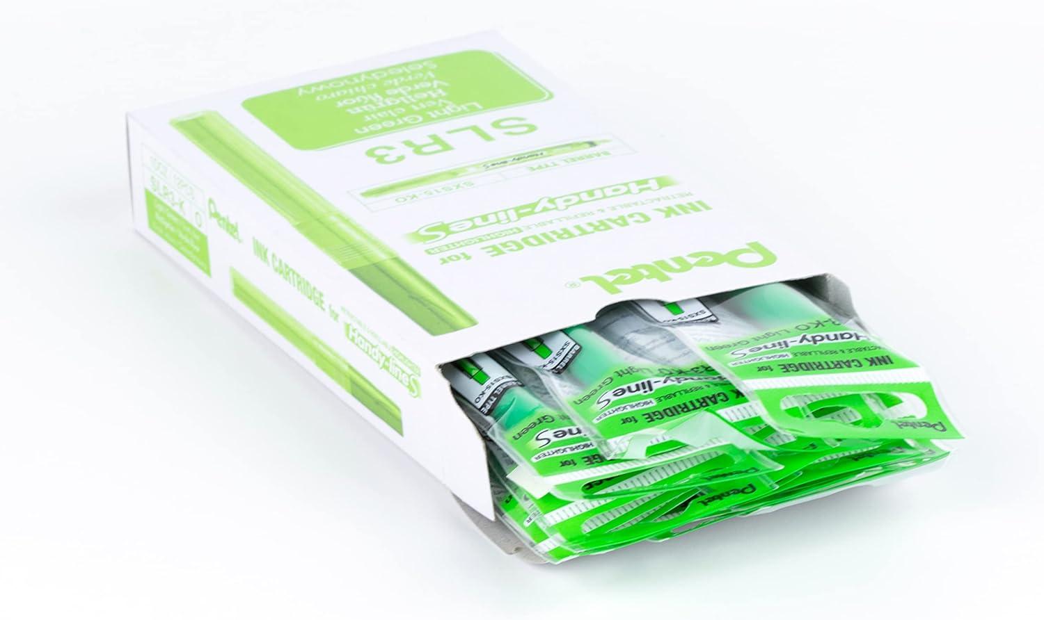 image:imagePentel Refill For Handy Line S Highlighter Orange Ink Box of 12 SLR3FLight Green