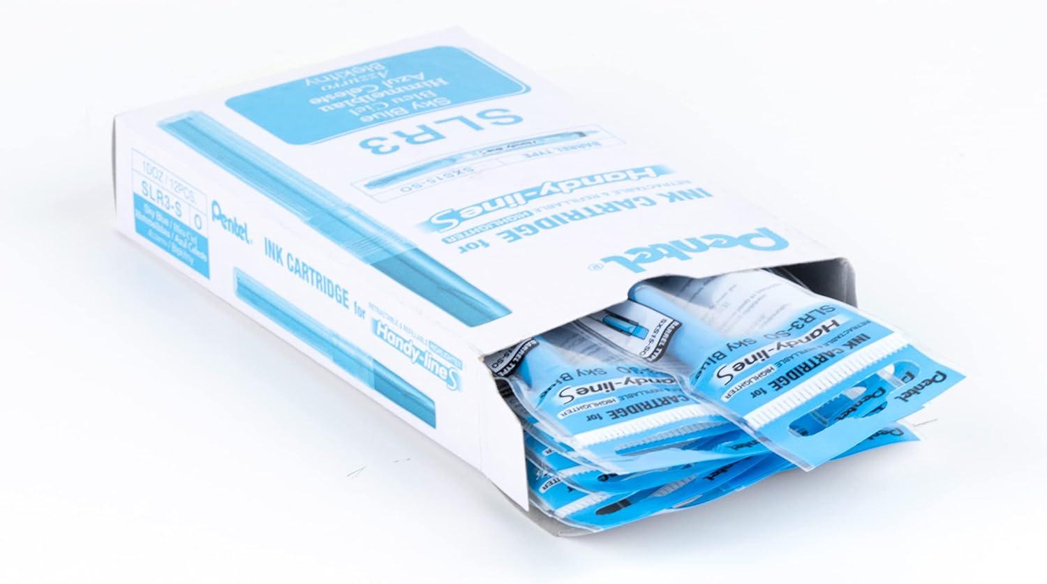 image:imagePentel Refill For Handy Line S Highlighter Orange Ink Box of 12 SLR3FSky Blue