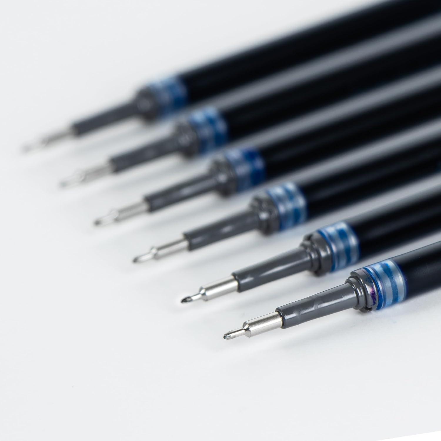 image:imagePentel Refill Ink for EnerGel Gel Pen 05mm Needle Tip Fine Black Ink Pack of 6 Refills LRN56ABlue