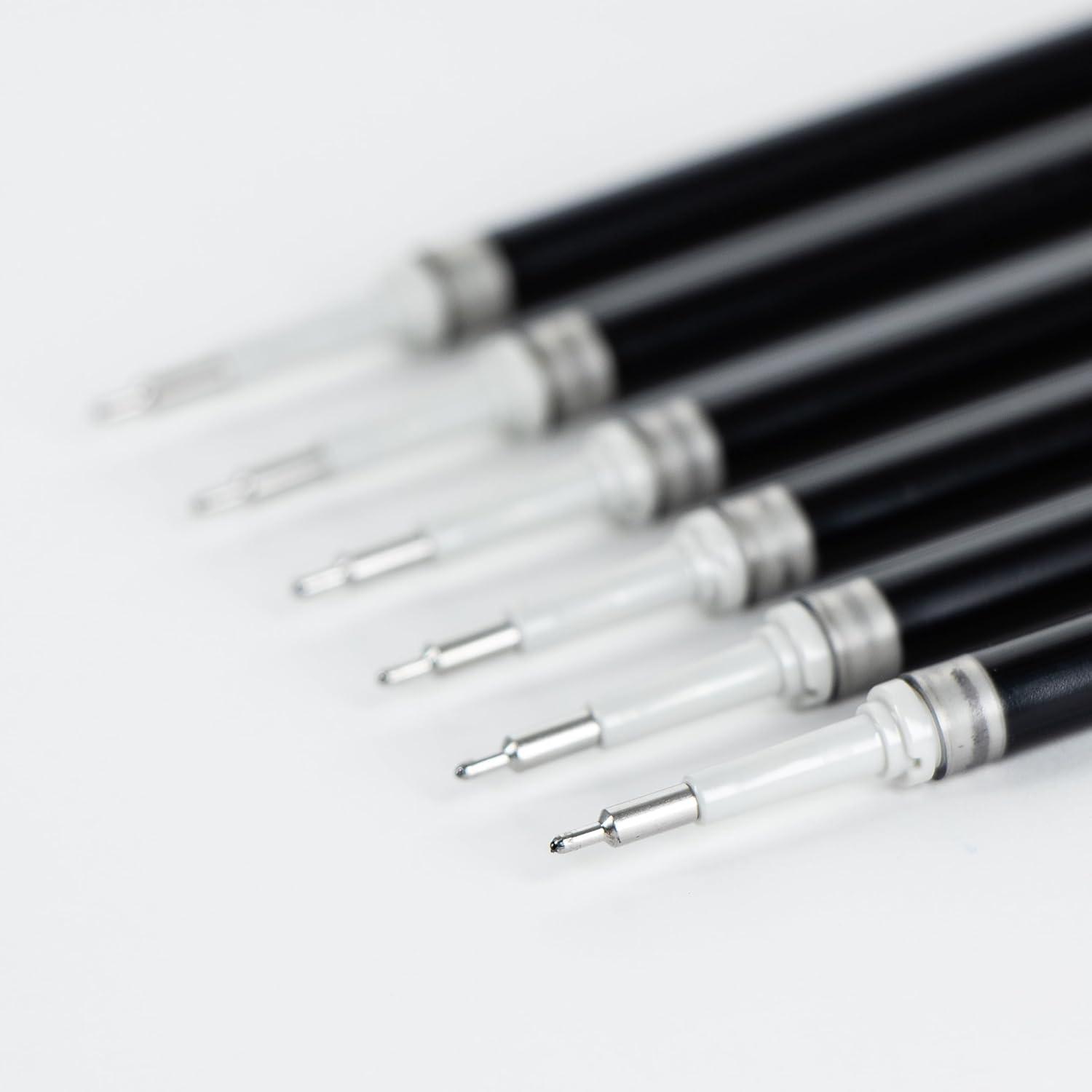 image:imagePentel Refill Ink for EnerGel Gel Pen 07mm Needle Tip Fine Black Ink Pack of 6 Refills LRN76ABlack