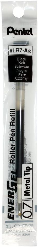 image:imagePentel Refill Ink For ENERGEL amp Lancelot Gel Pen 07mm Metal Tip Medium Violet Ink Pack of 2 LR7BP2VBlack