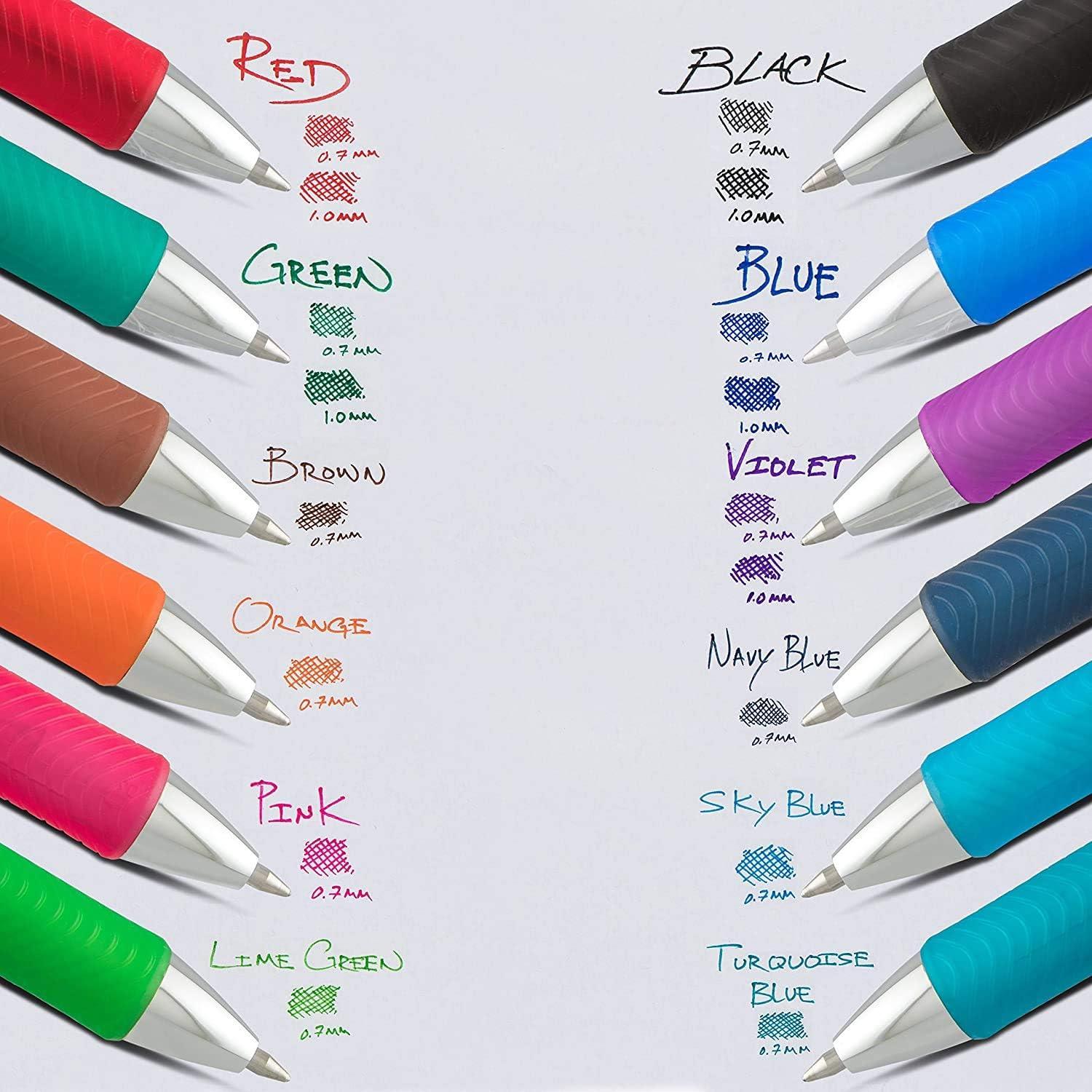 image:imagePentel Refill Ink for BL57BL77 EnerGel Liquid Gel Pen 07mm Metal Tip Green Ink Box of 12 LR7D12Green