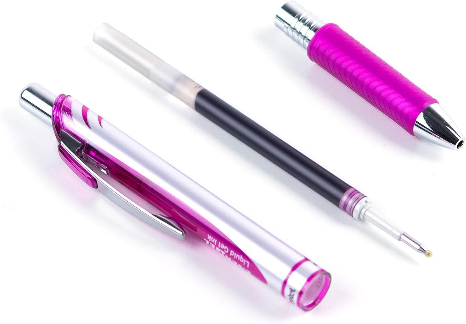 image:imagePentel Refill Ink for BL57BL77 EnerGel Liquid Gel Pen 07mm Metal Tip Green Ink Box of 12 LR7D12Magenta