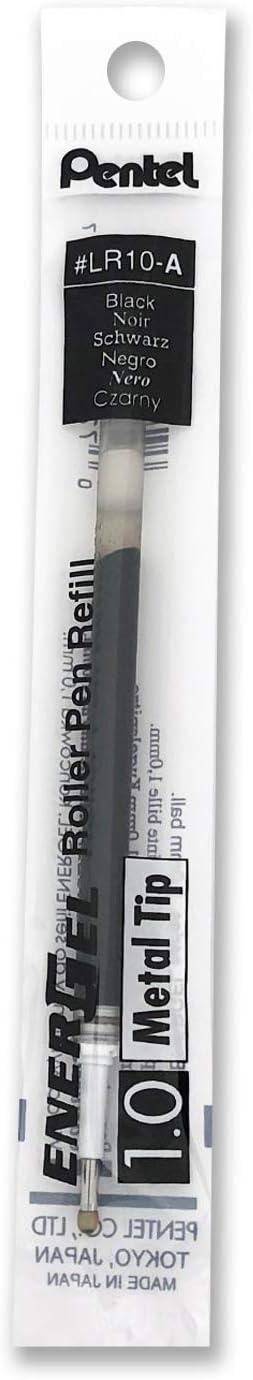 image:imagePentel Refill Ink for BL60 EnerGel Liquid Gel Pen 10mm Metal Tip Red Ink Box of 12 LR10B12Black