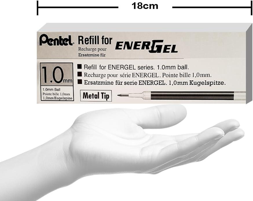 image:imagePentel Refill Ink for BL60 EnerGel Liquid Gel Pen 10mm Metal Tip Red Ink Box of 12 LR10B12Red