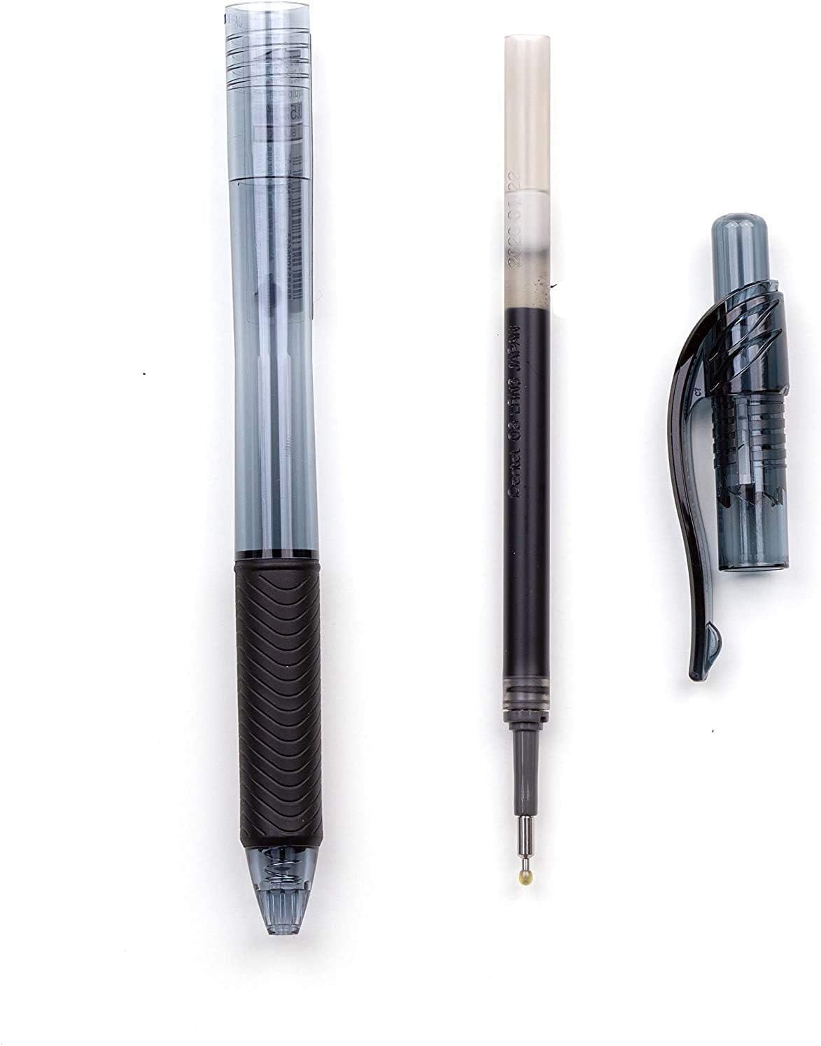 image:imagePentel Refill Ink for EnerGel Liquid Gel Pen 05mm Fine Line Needle Tip Black Ink Box of 12 LRN5A