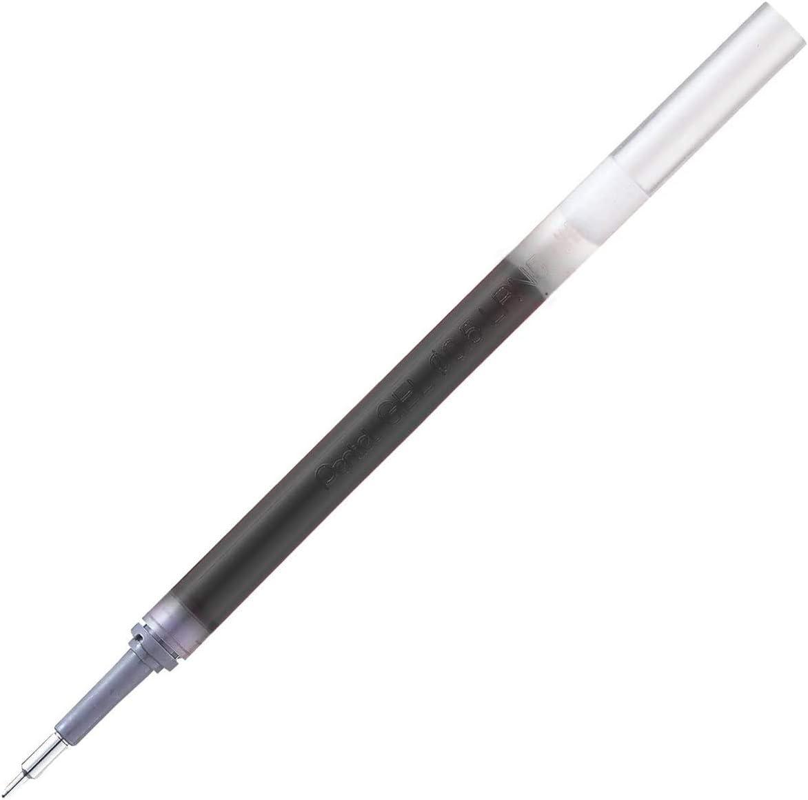 image:imagePentel Refill Ink for EnerGel Liquid Gel Pen 05mm Fine Line Needle Tip Black Ink Box of 12 LRN5A