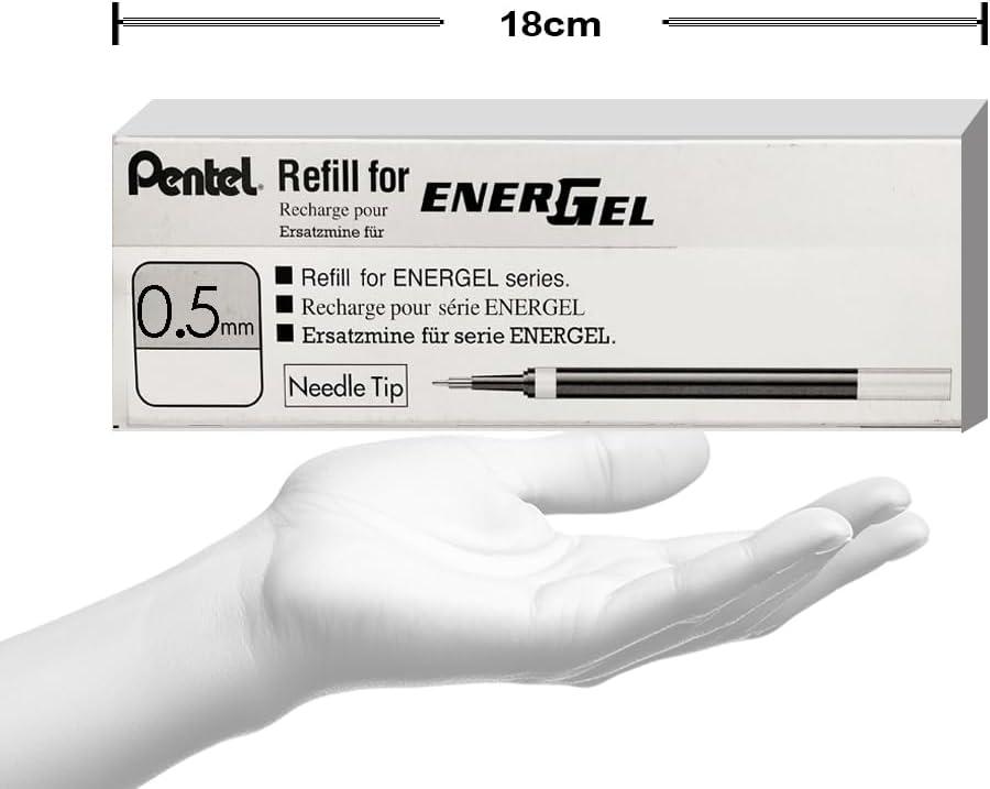 image:imagePentel Refill Ink for EnerGel Liquid Gel Pen 05mm Needle Tip Red Ink Box of 12 LRN5B12Red