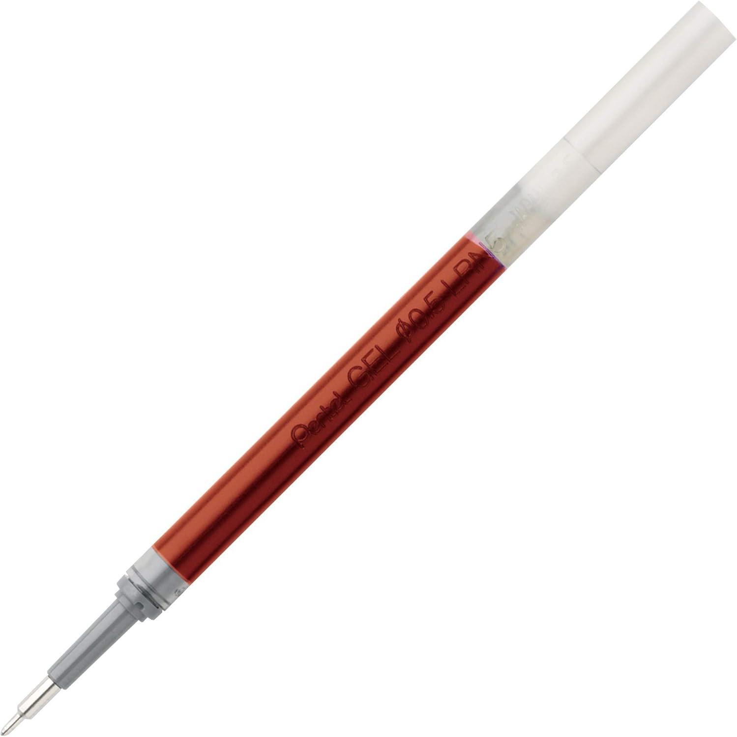 image:imagePentel Refill Ink for EnerGel Liquid Gel Pen 05mm Needle Tip Red Ink Box of 12 LRN5B12Red