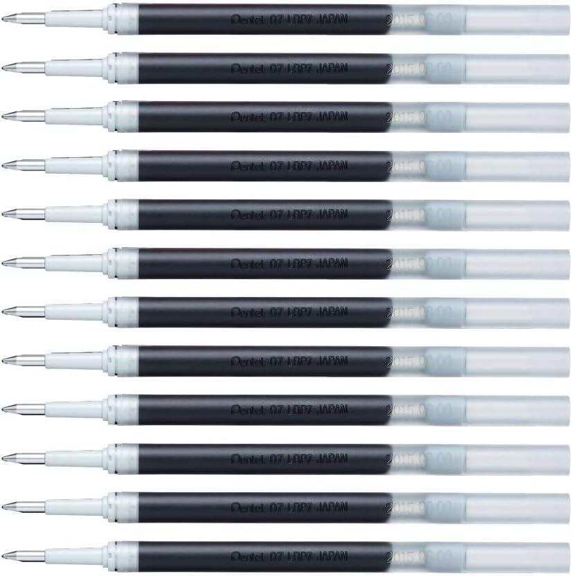 image:imagePentel Refill Ink for EnerGel PRO Permanent Gel Pen 07mm Medium Line Black Ink Box of 12 LRP7ABlack