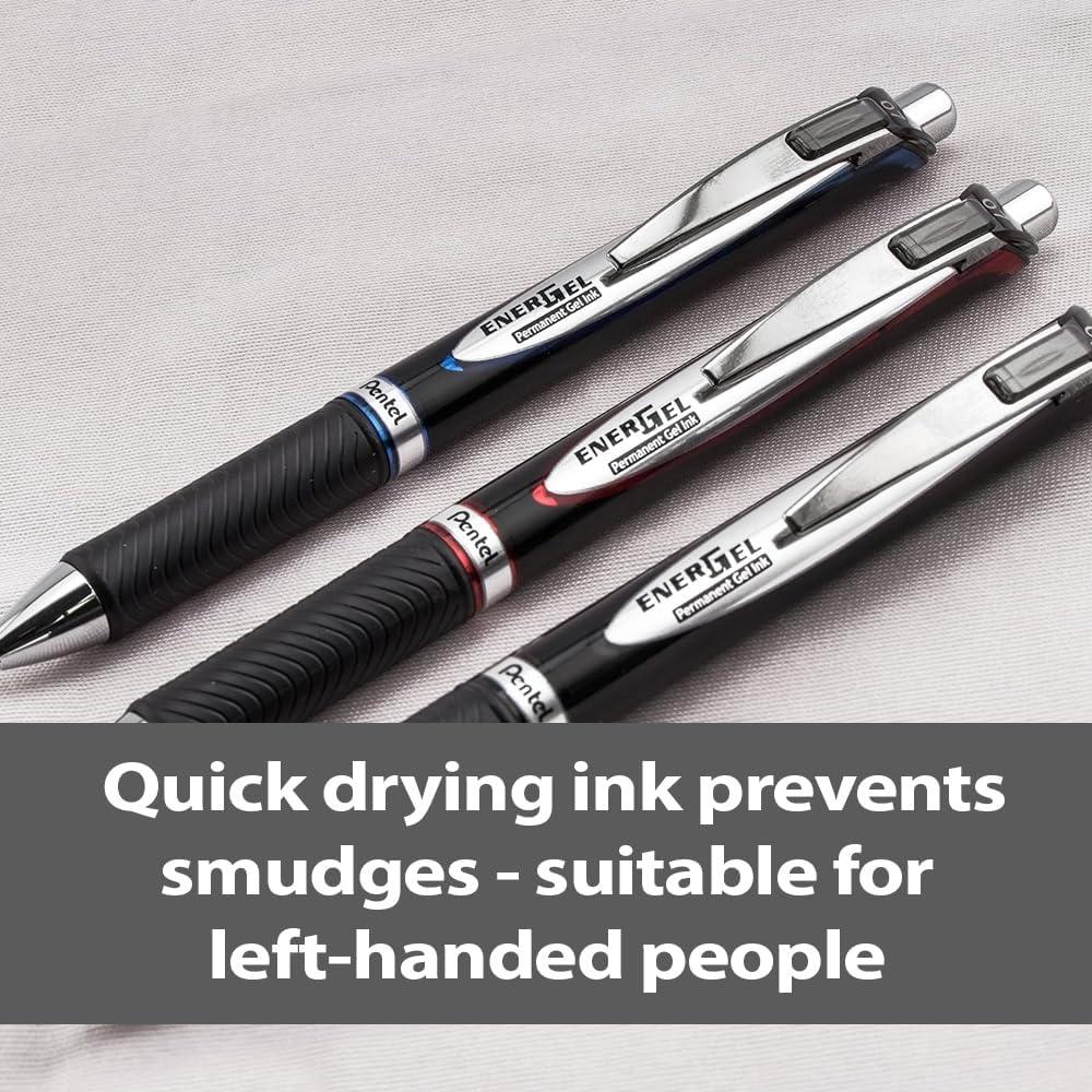 image:imagePentel Refill Ink for EnerGel PRO Permanent Gel Pen 07mm Medium Line Black Ink Box of 12 LRP7ABlack
