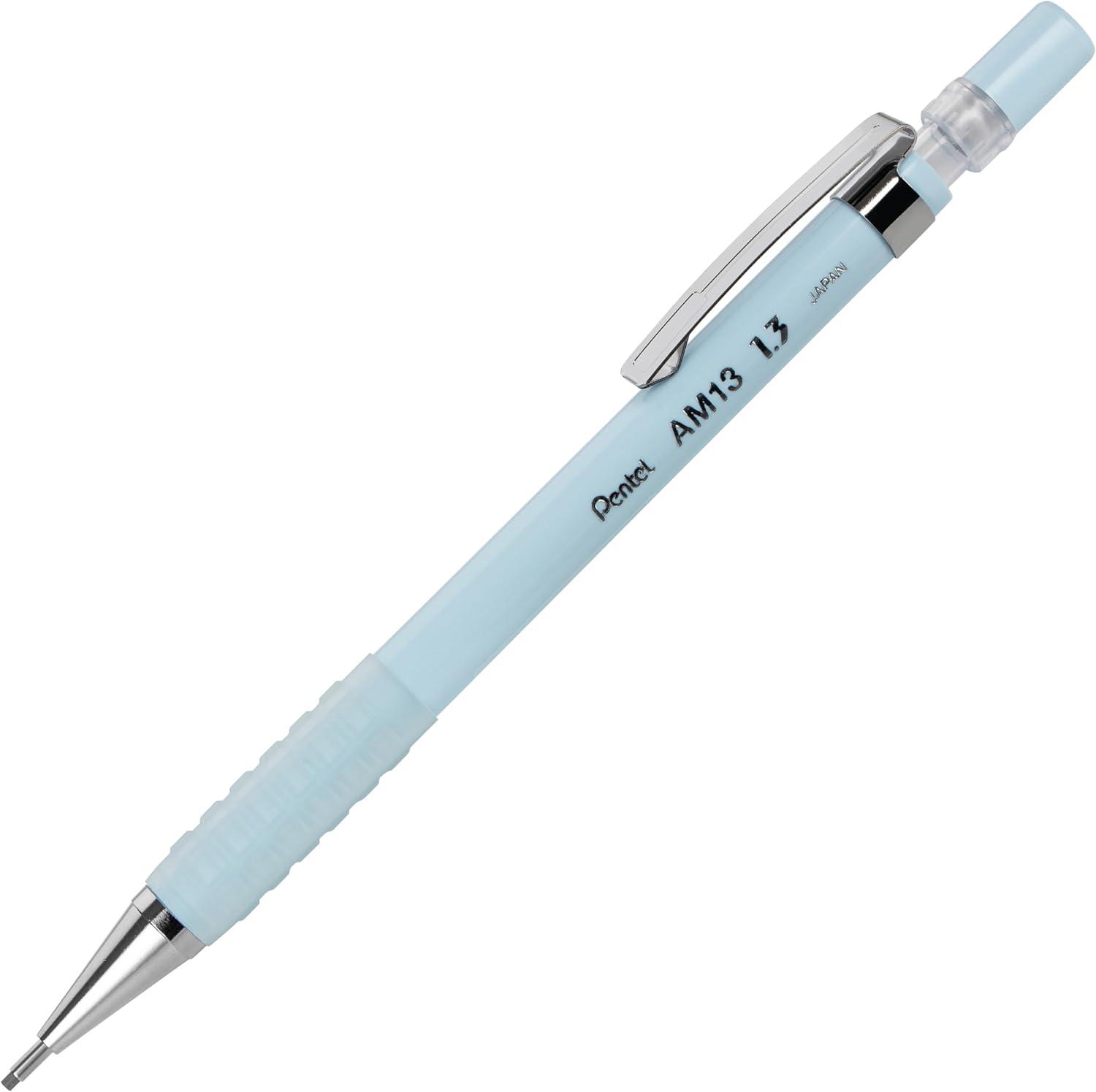 image:imagePentel Sharp 13 Mechanical Pencil 13mm Extra Thick Line Includes Refill Lead WritingOfficeTestTaking Pencil Pastel Violet Barrel AM13LBPVPastel Blue