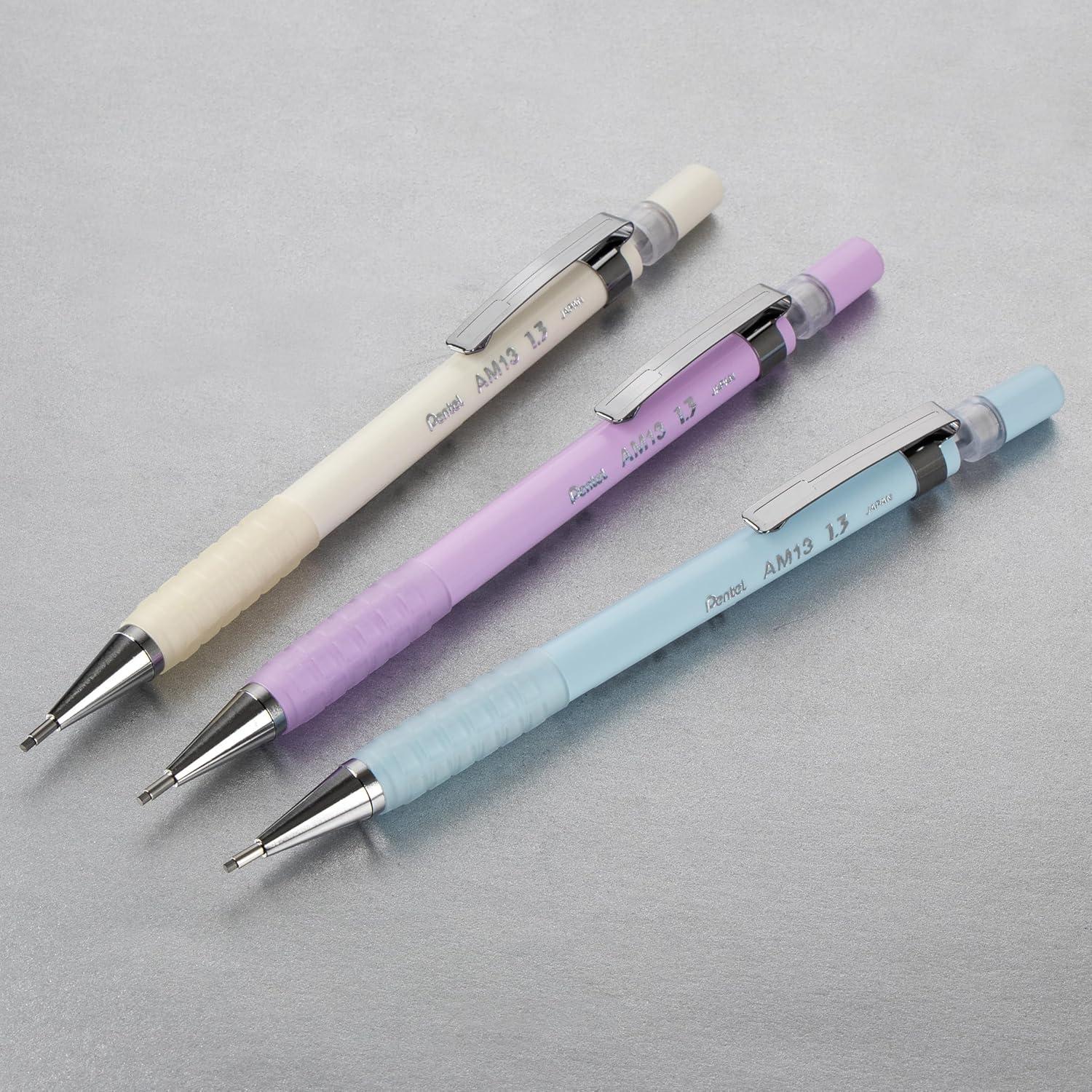 image:imagePentel Sharp 13 Mechanical Pencil 13mm Extra Thick Line Includes Refill Lead WritingOfficeTestTaking Pencil Pastel Violet Barrel AM13LBPVPastel Blue