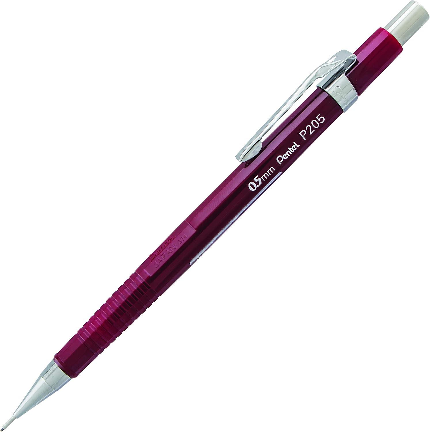 image:imagePentel Sharp Automatic Pencil 05mm Burgundy Barrel Box of 12 P205B