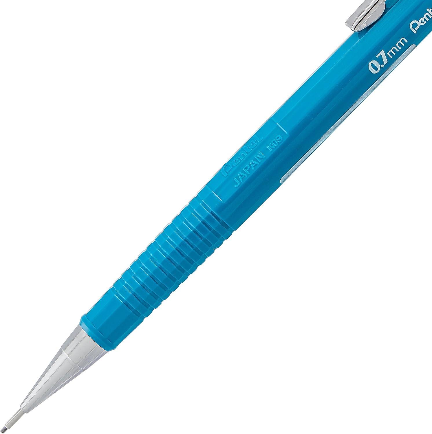image:imagePentel Sharp Automatic Pencil 07mm Blue Barrels Pack of 2 P207BP2K6