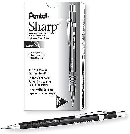 image:imagePentel Sharp Mechanical Pencil 05mm Black Barrel 1 PENCIL P205A1 Count Pack of 1