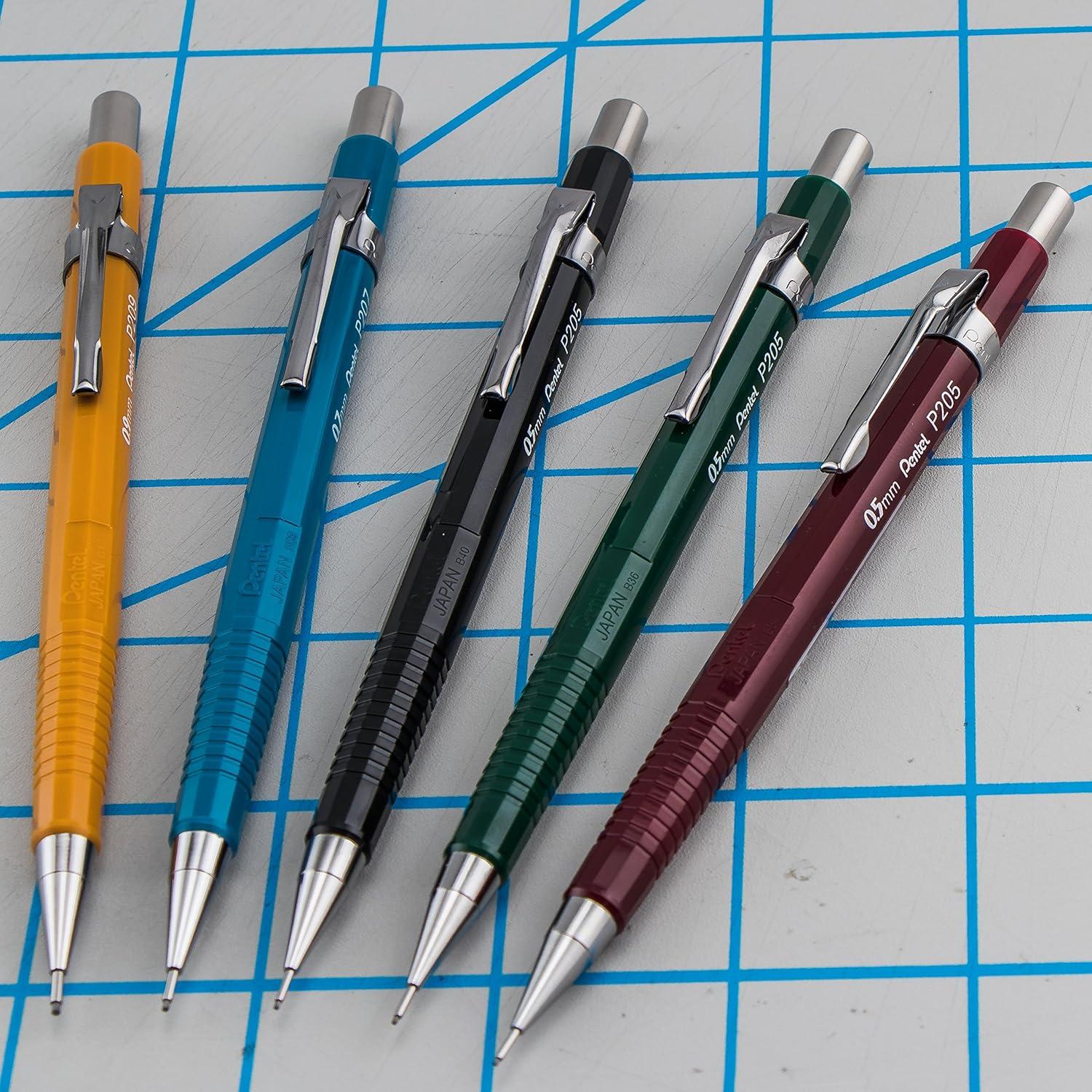 image:imagePentel Sharp Mechanical Pencil 05mm Fine Line Black Barrel Pack of 2 P205BP2