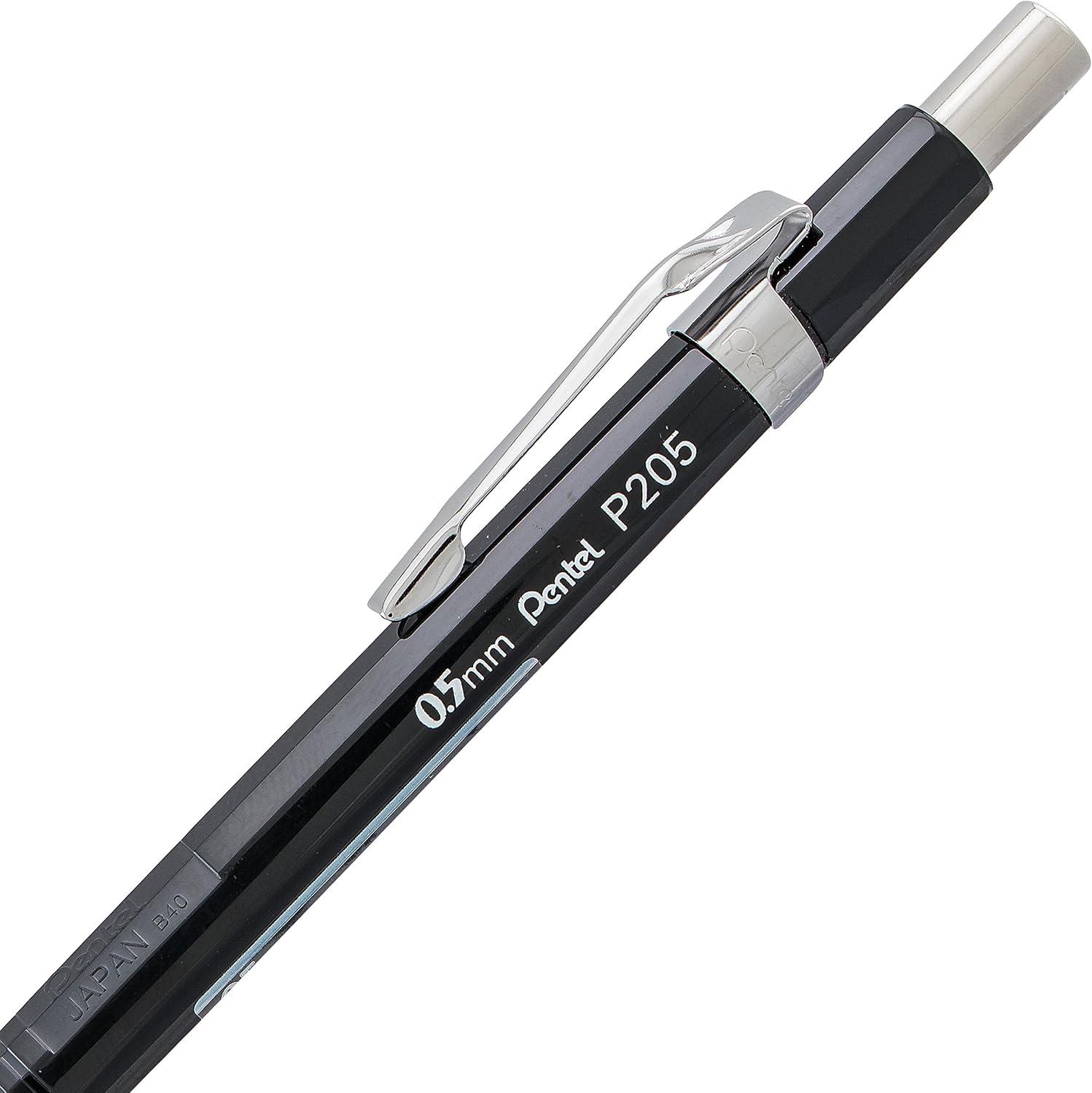 image:imagePentel Sharp Mechanical Pencil 05mm Fine Line Black Barrel Pack of 2 P205BP2