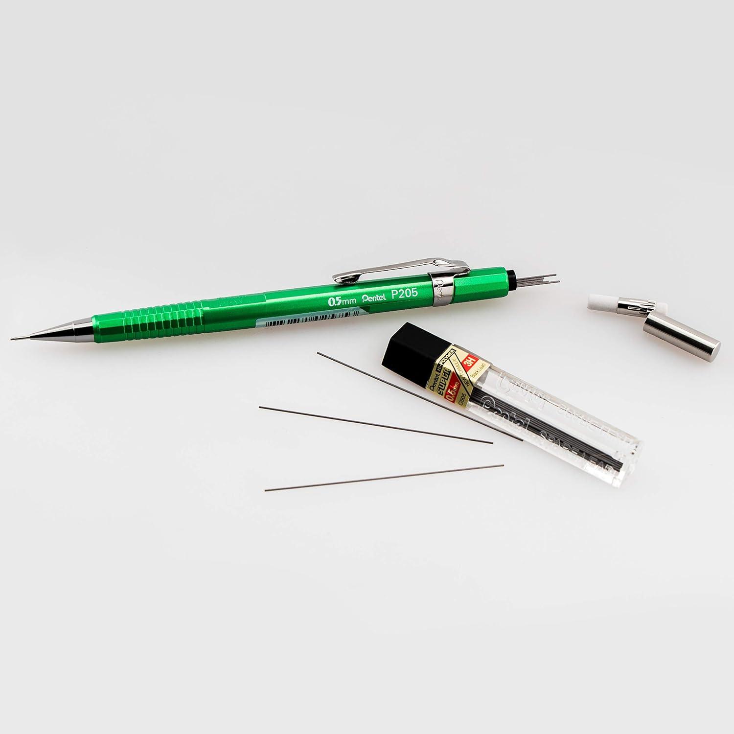 image:imagePentel Sharp Mechanical Pencil 05mm Metallic Green Barrel Box of 12 P205MD
