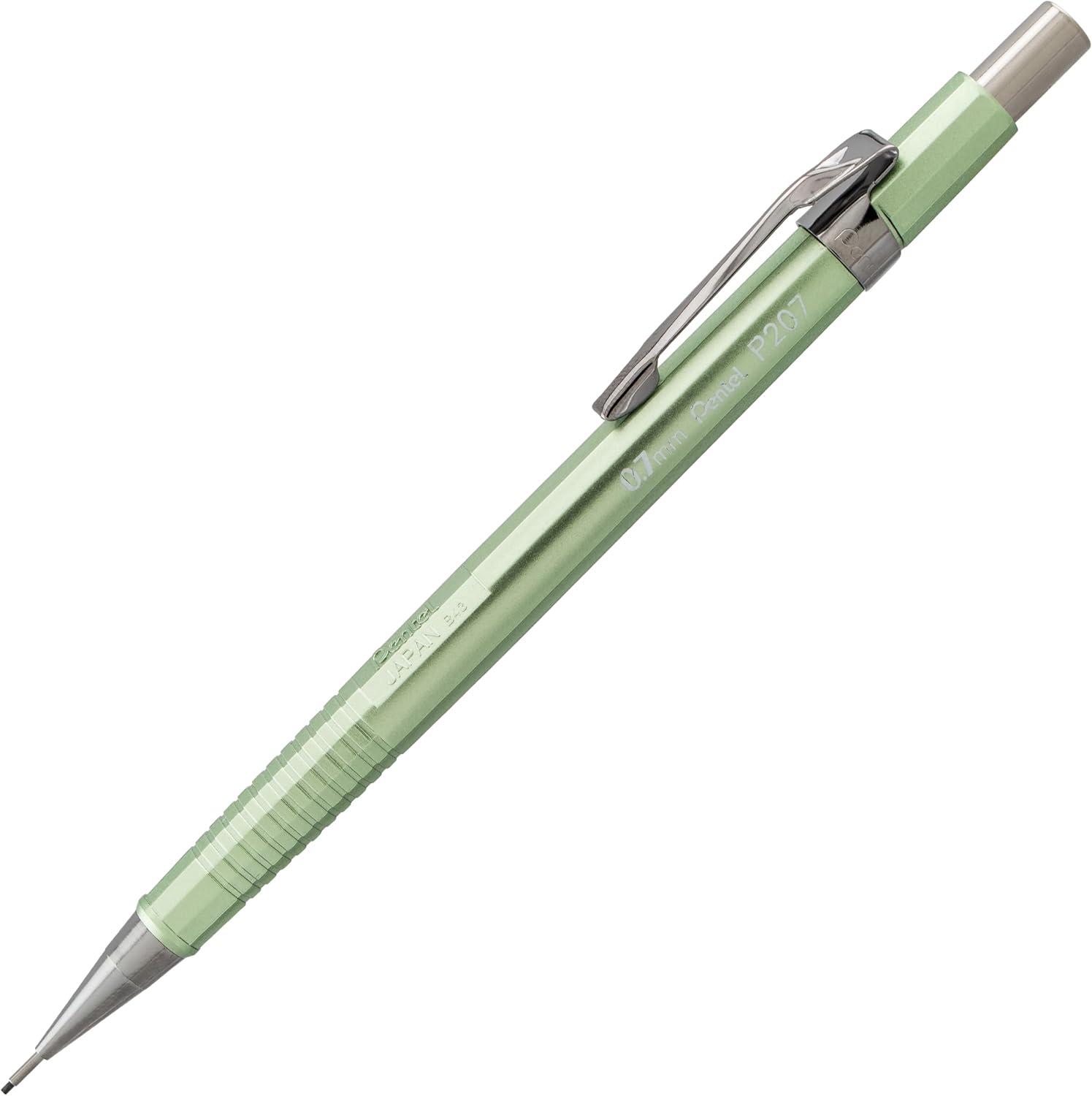 image:imagePentel Sharp Mechanical Pencil 07mm Metallic Barrels Assorted Barrel Colors Pack of 2 P207MBP2