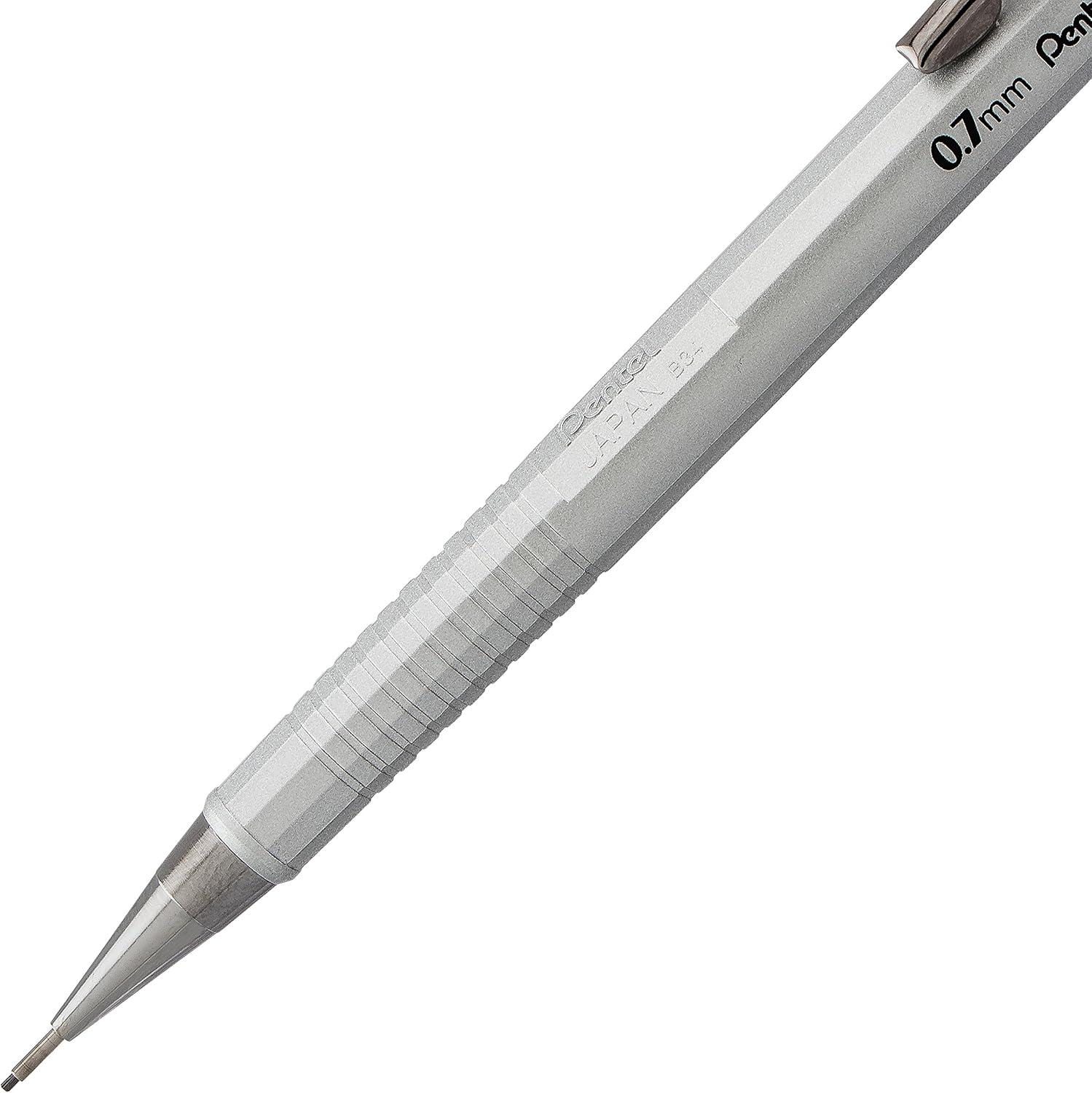 image:imagePentel Sharp Mechanical Pencil 07mm Metallic Silver Barrel Box of 12 Pencils P207Z